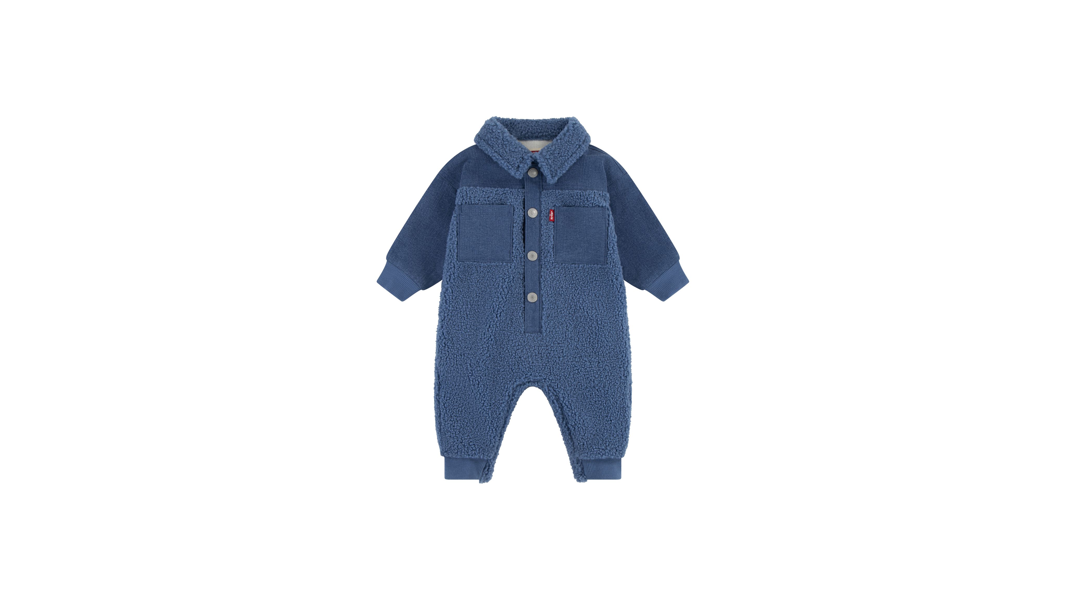 Denim Sherpa Coveralls Baby 12M-24M 1