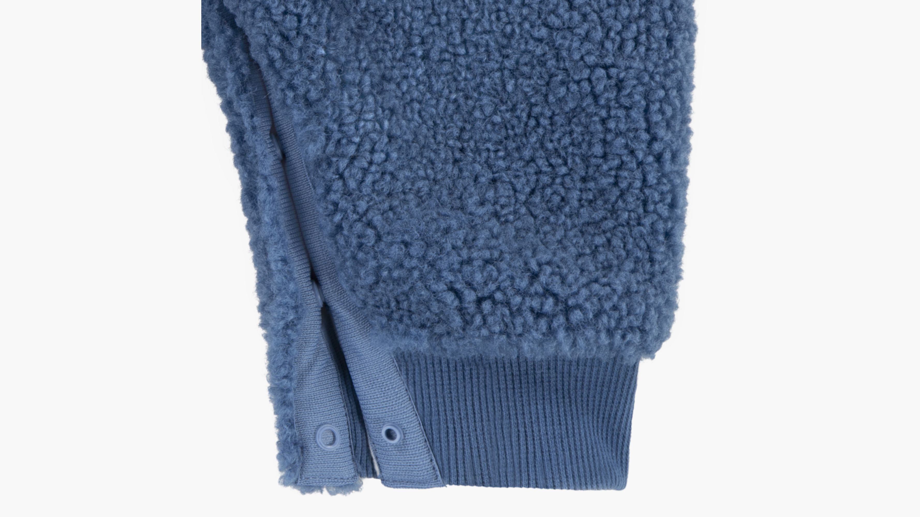 Denim Sherpa Coveralls Baby NB-9M 4