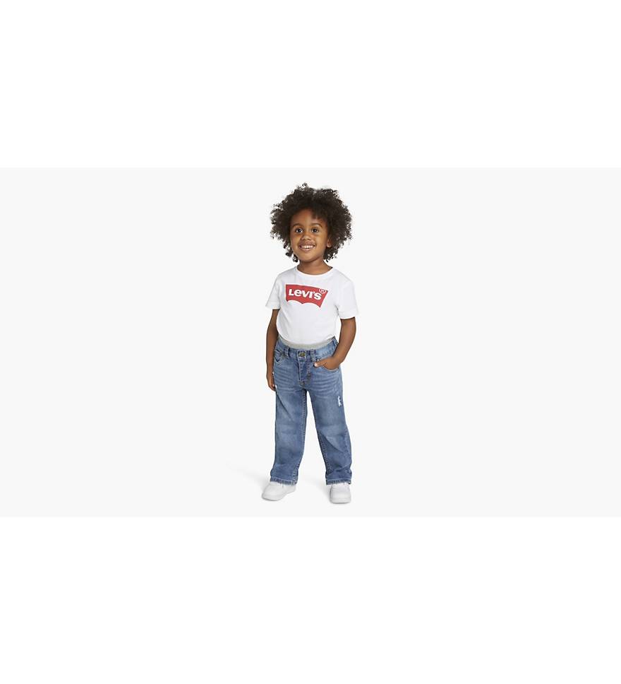 Murphy Pull On Straight Fit Jeans Toddler Boys 2t-4t - Medium Wash