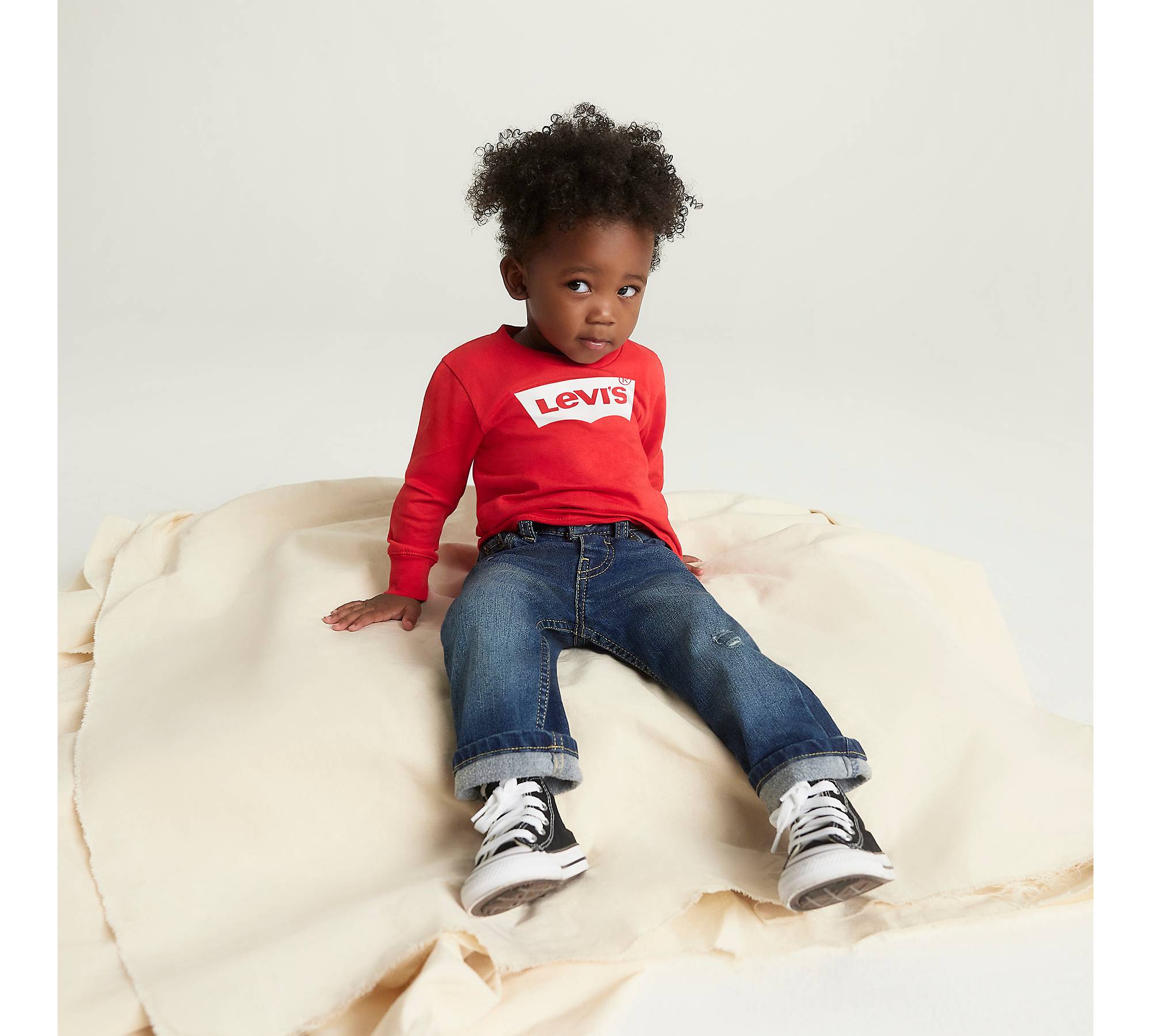 Allergisk hjælp fejl Murphy Pull On Straight Fit Toddler Jeans 2t-4t - Medium Wash | Levi's® US