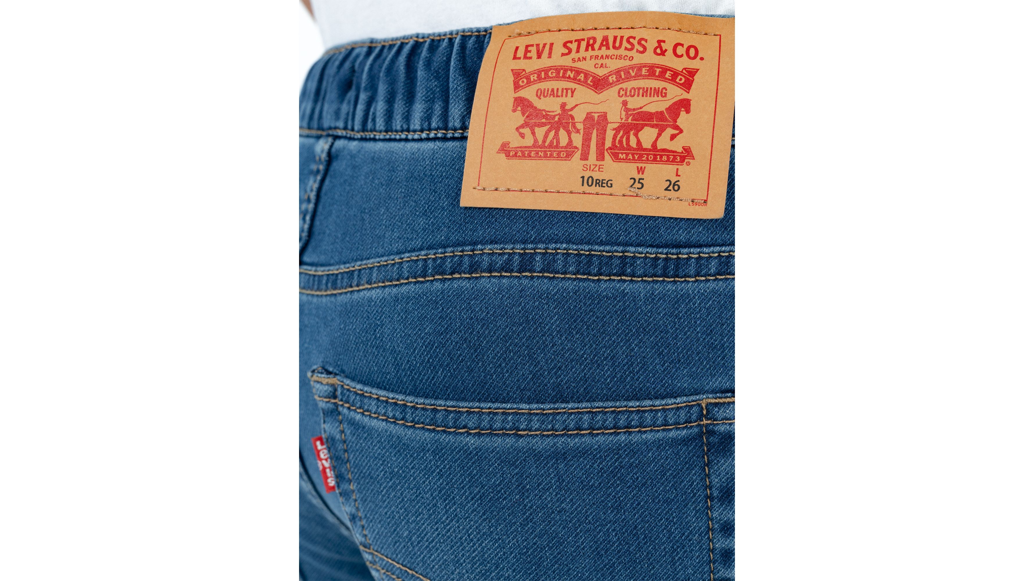 Levi's Pull On Skinny Big Boys Pants 8-20 12 In Blue