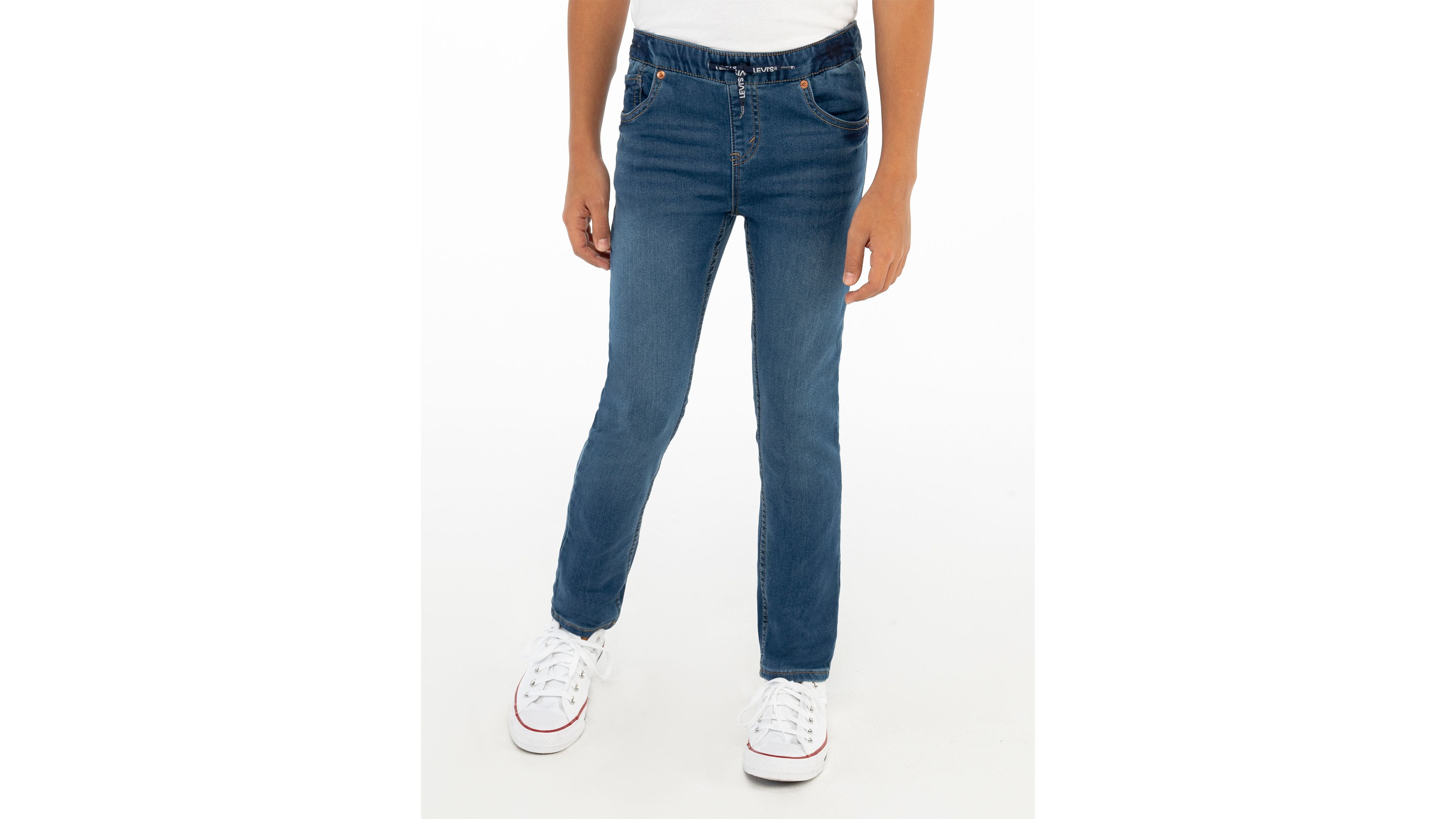 Levi's Pull On Skinny Big Boys Pants 8-20 12 In Blue