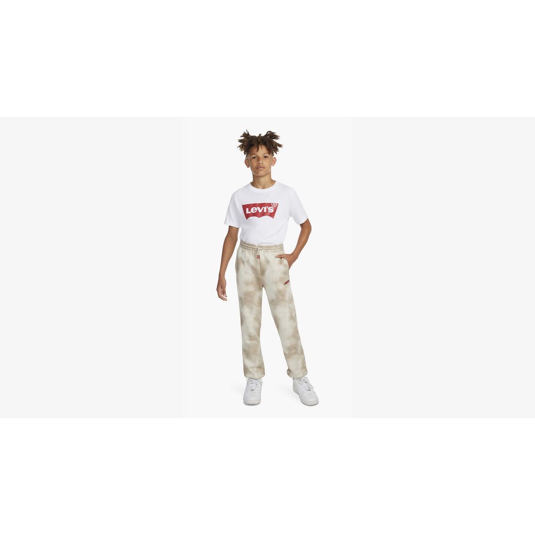 Levi's Haze Effect Logo Joggers Big Boys 8-20 Pants L In White