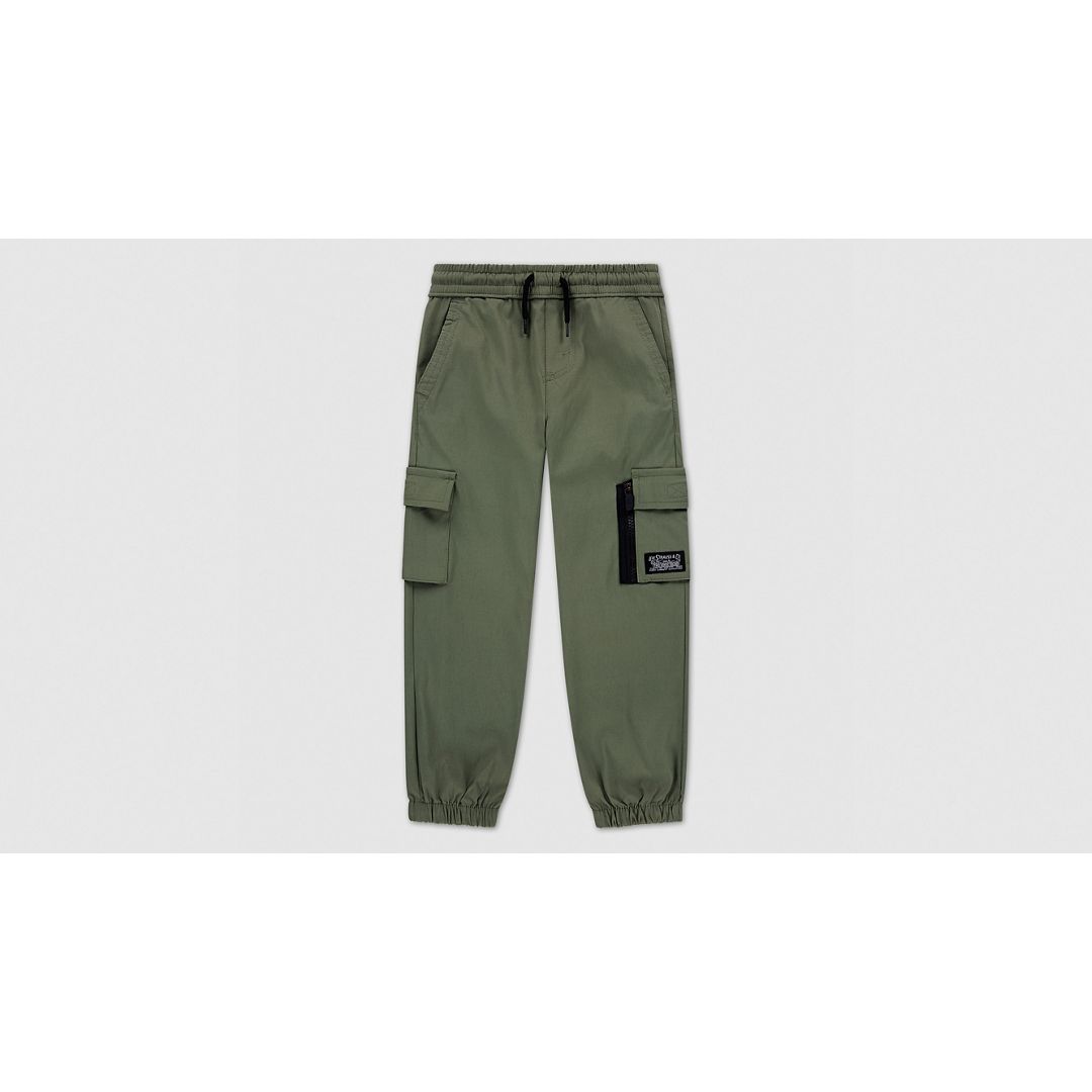 Levi's Everyday Cargo Pull On Joggers Little Boys 4-6x Pants 7x In Green