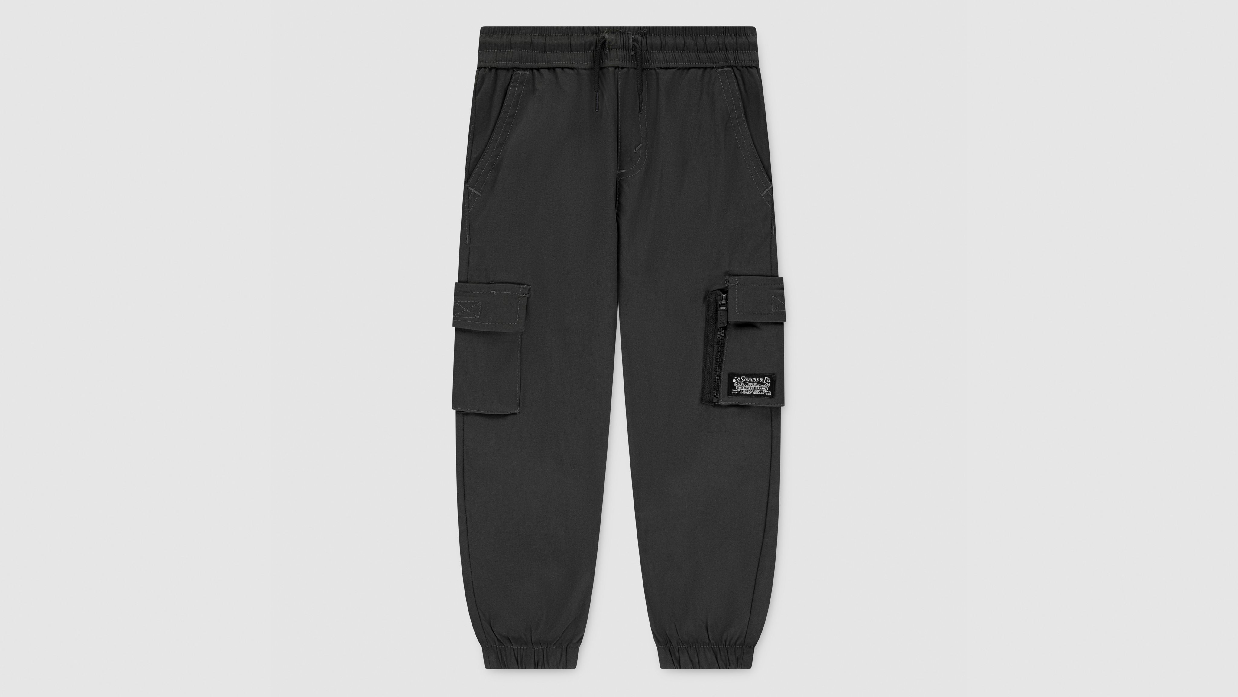 Levi's Everyday Cargo Pull On Joggers Little Boys 4-6x Pants 7x In Black