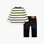 Baby 12M-24M Striped Top with Jeans Set 2