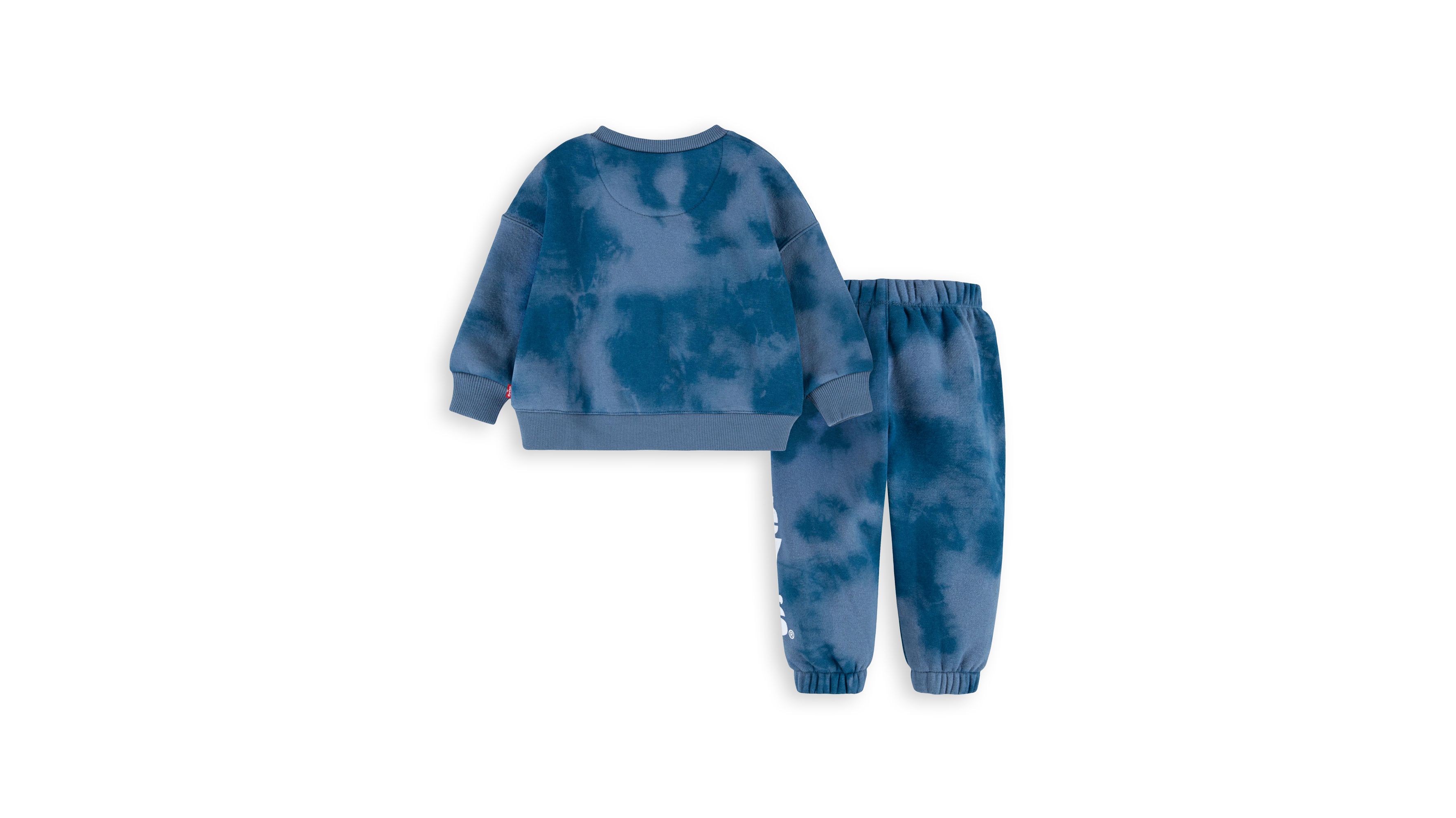 2-piece Toddler Boy Tie Dye Long-sleeve T-shirt and Casual Pants Set