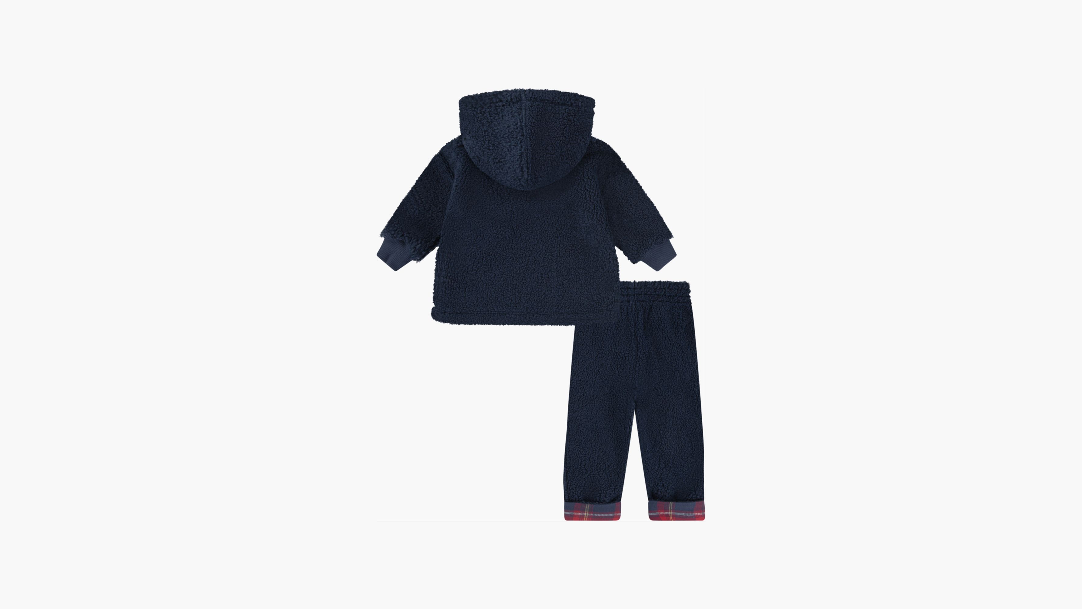 Half Zip Sherpa Pullover and Pants Set Baby 12M-24M 3