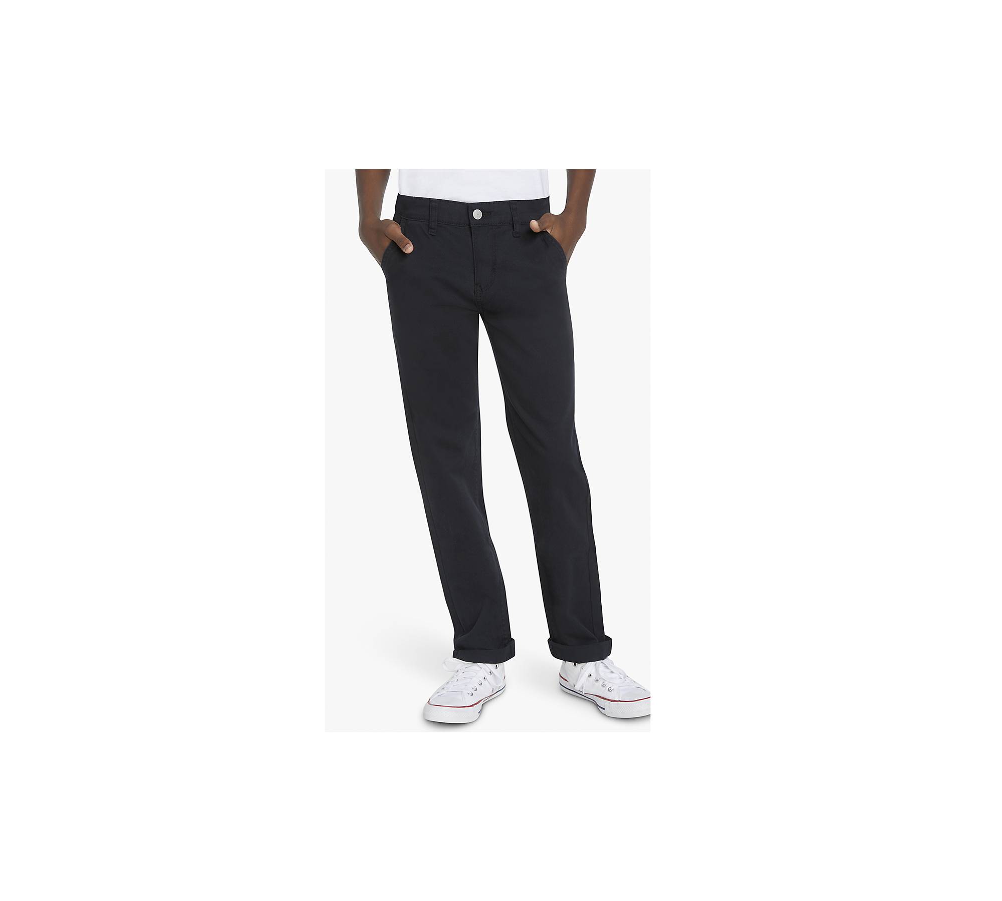 502™ Taper Fit Big Boys Chino Pants 8-20 - Black