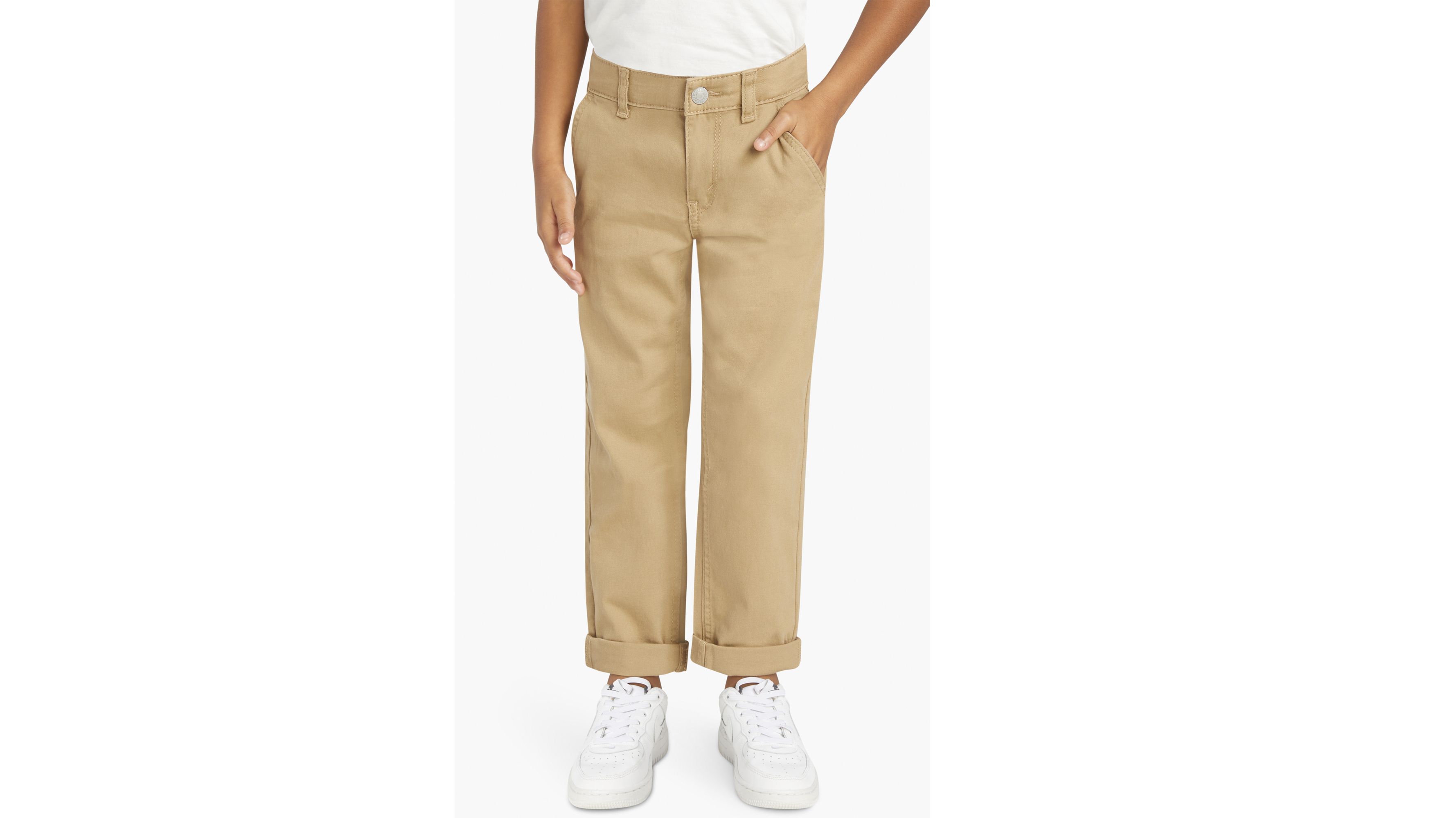 thumbnail image 2 of Levi's Boys 502 Regular Taper Fit Chino Pants - 98% Cotton Stretch Twill 2 of 14