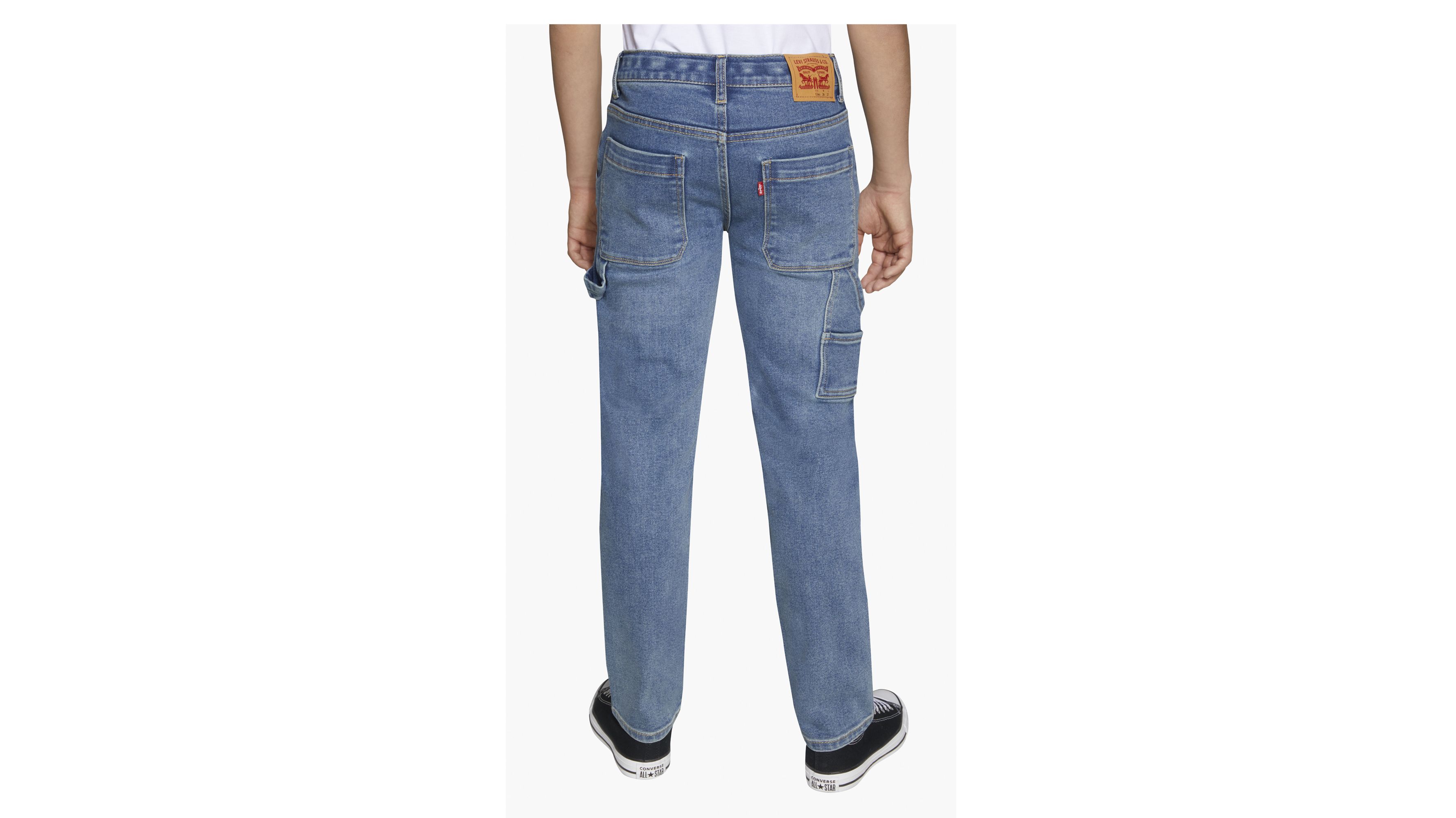 Regular Taper Fit Carpenter Big Boys Jeans 8-20 7