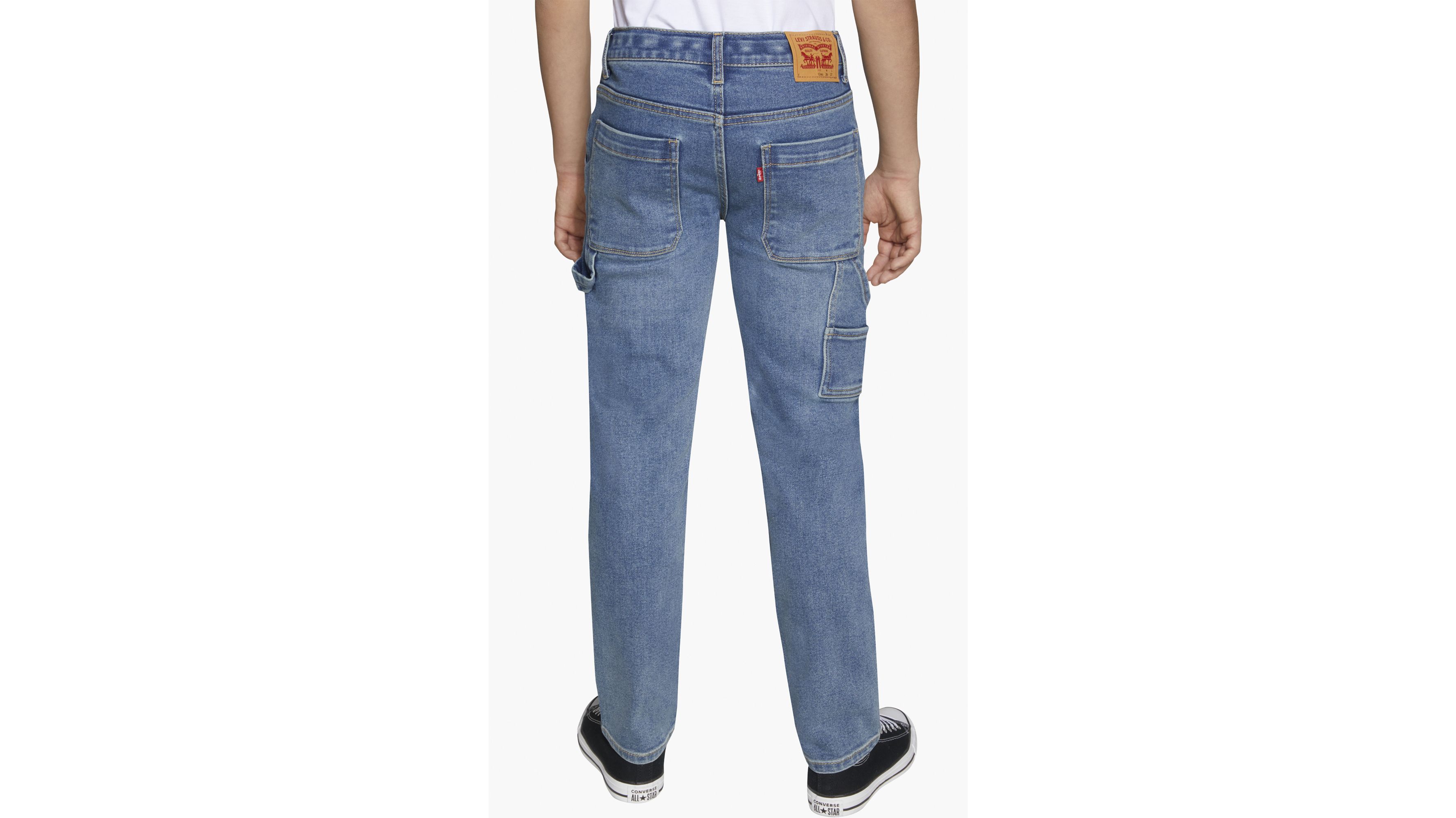 Regular Taper Fit Carpenter Big Boys Jeans 8-20 4