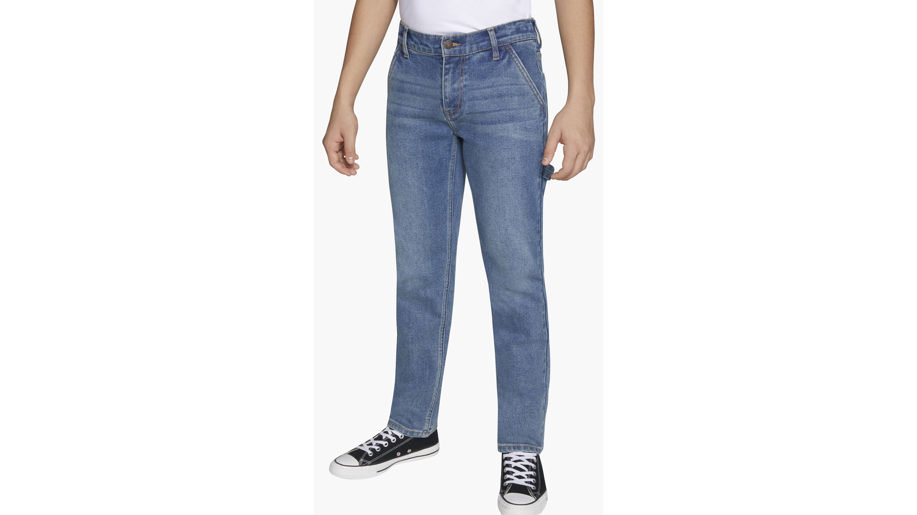 Regular Taper Fit Carpenter Big Boys Jeans 8-20 1