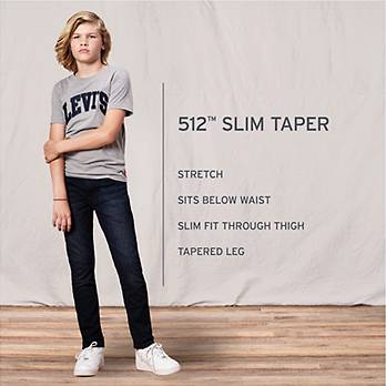 512™ Slim Taper Strong Performance Big Boys Jeans 8-20 6