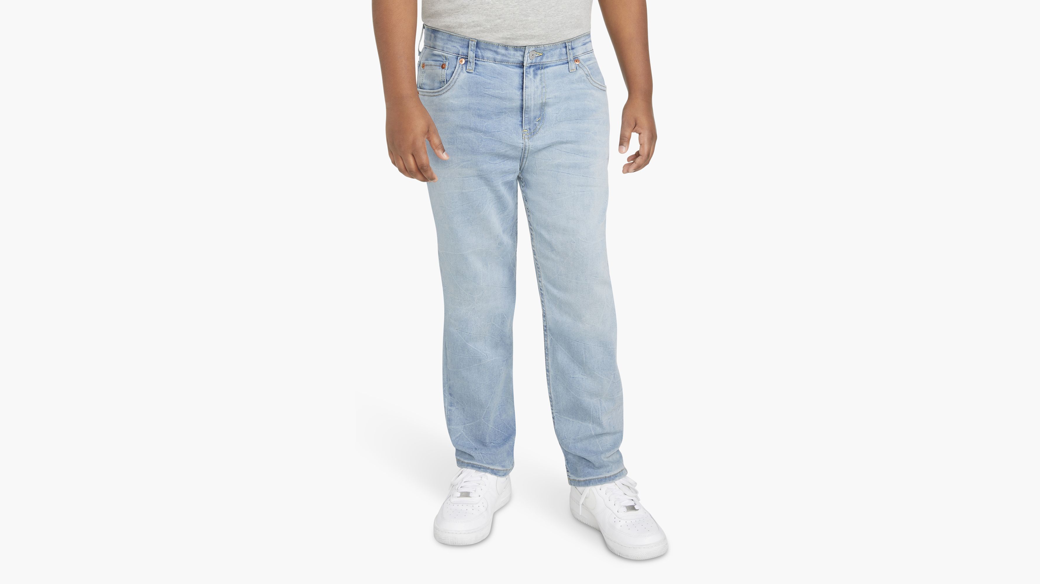 Levi's 502 Husky Taper Fit Strong Performance Jeans Big Boys 8-20 16 In Blue