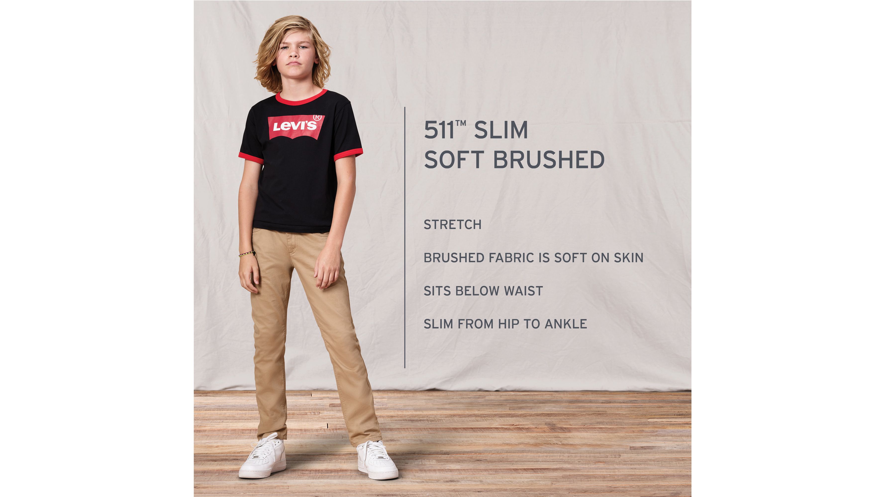 Big Boys (8-20) 511 Slim Fit Brushed Sueded Pants 3