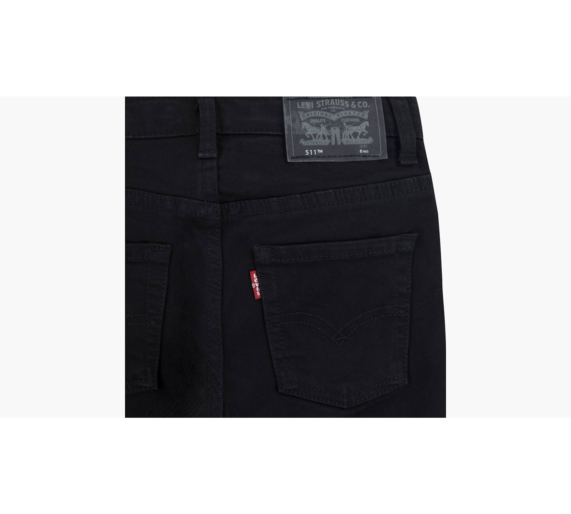 511™ Slim Fit Eco Performance Jeans Little Boys 4-7x - Black | Levi's® US