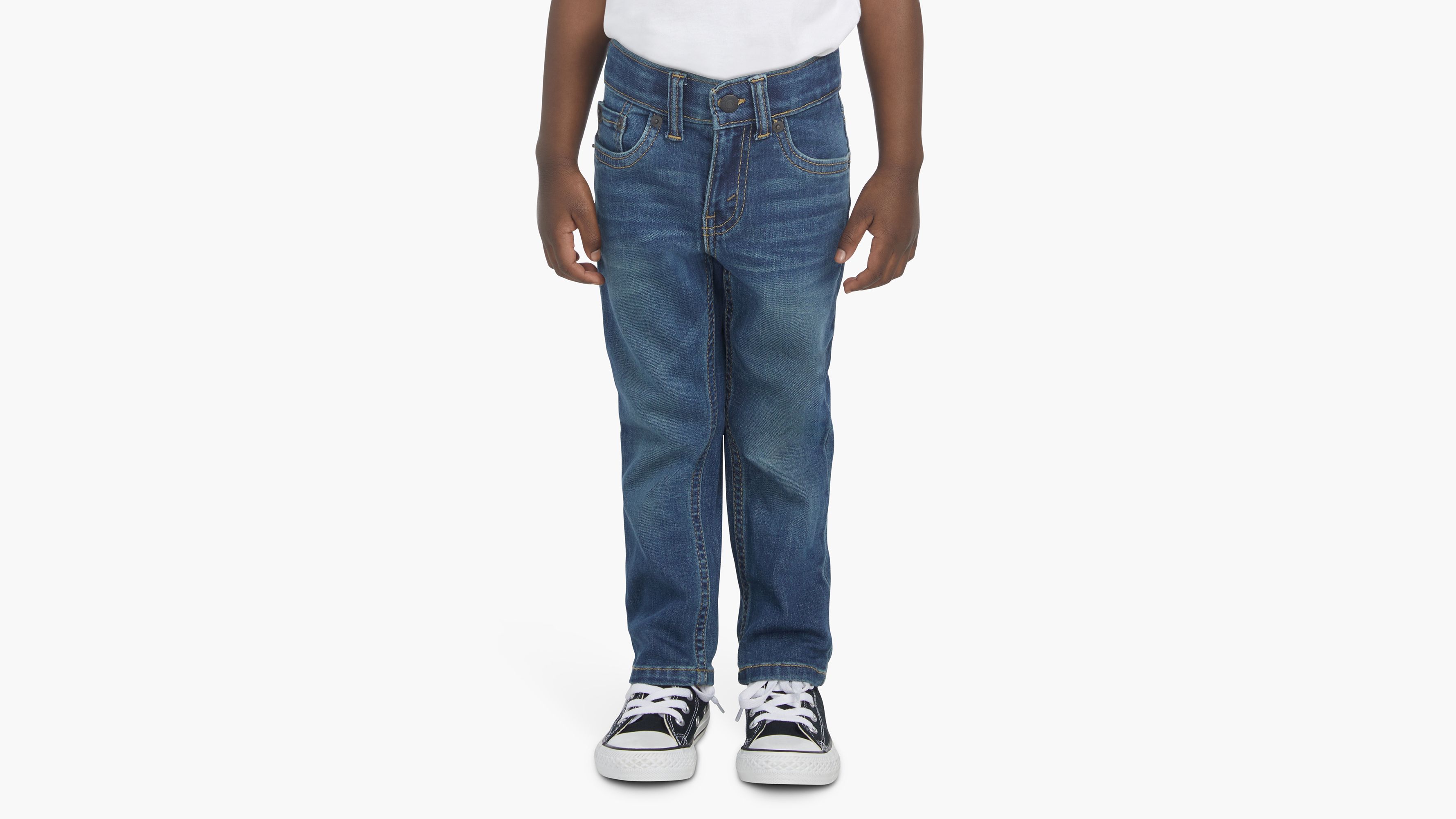 Boys' Super-Stretch Slim Fit Jeans - Cat & Jack™ Light Blue 5