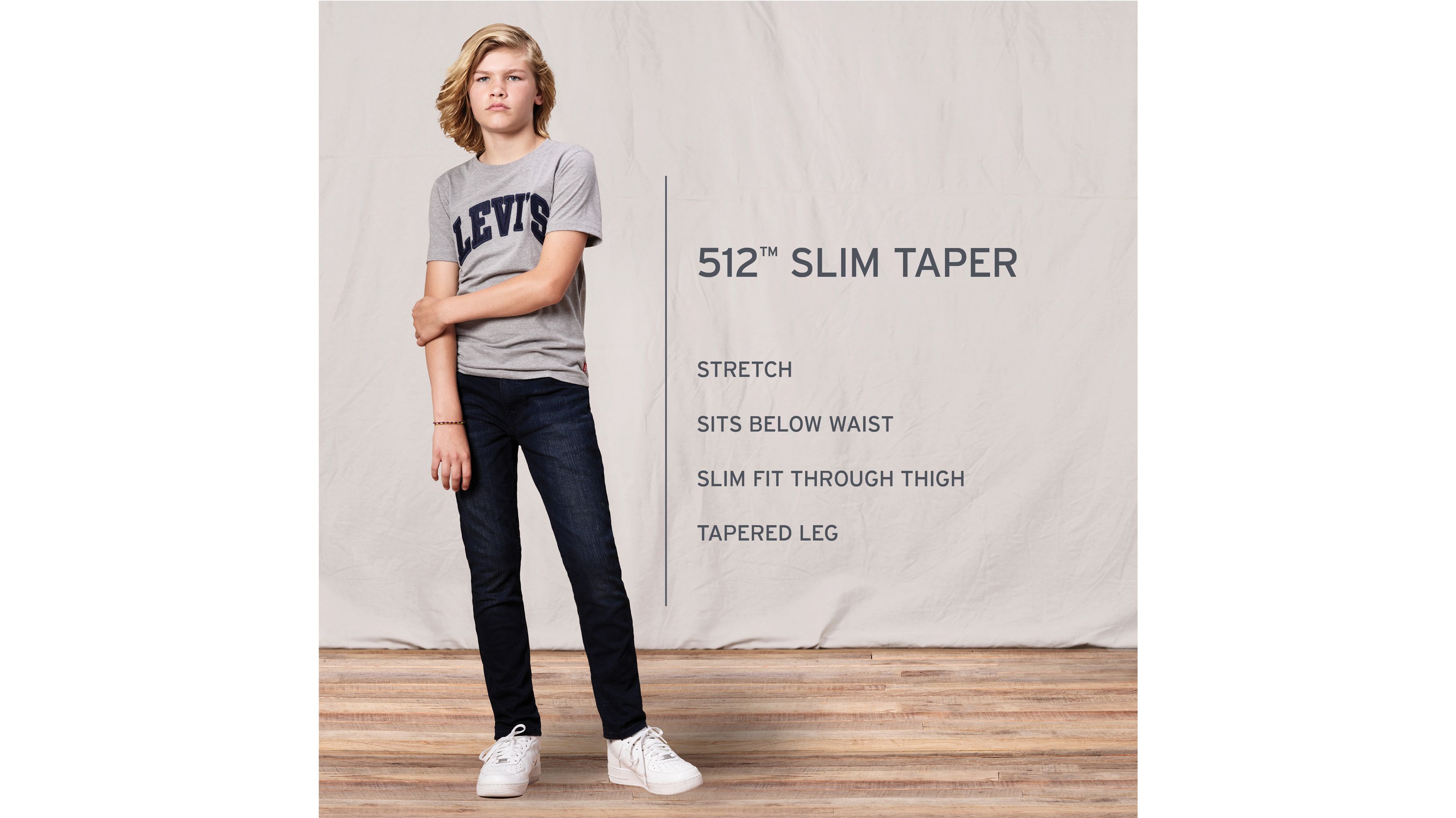 Levis 512 shop kids