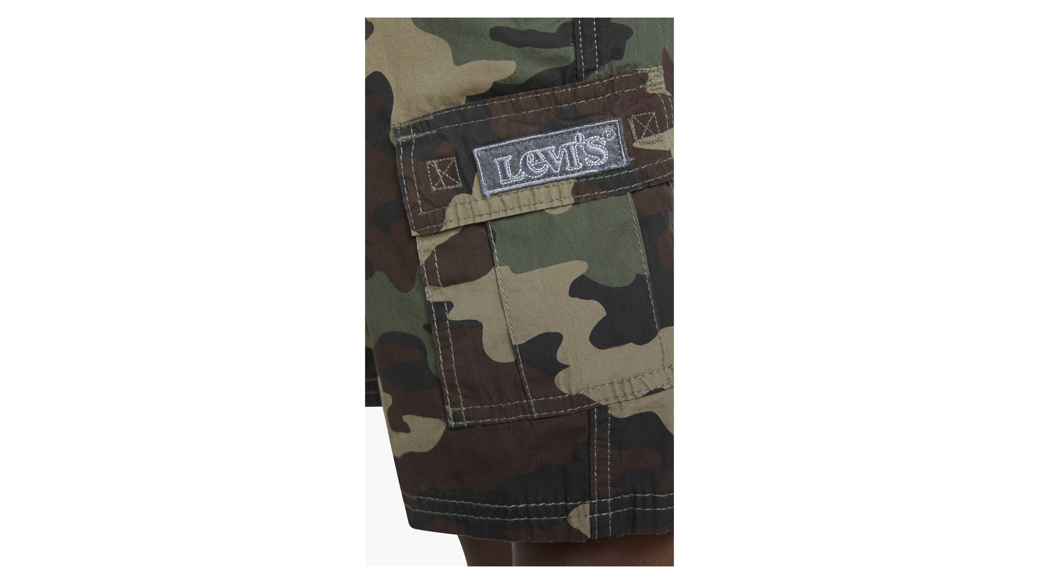 Relaxed Fit Xx Cargo Shorts Big Boys 8-20 - Green | Levi's® US