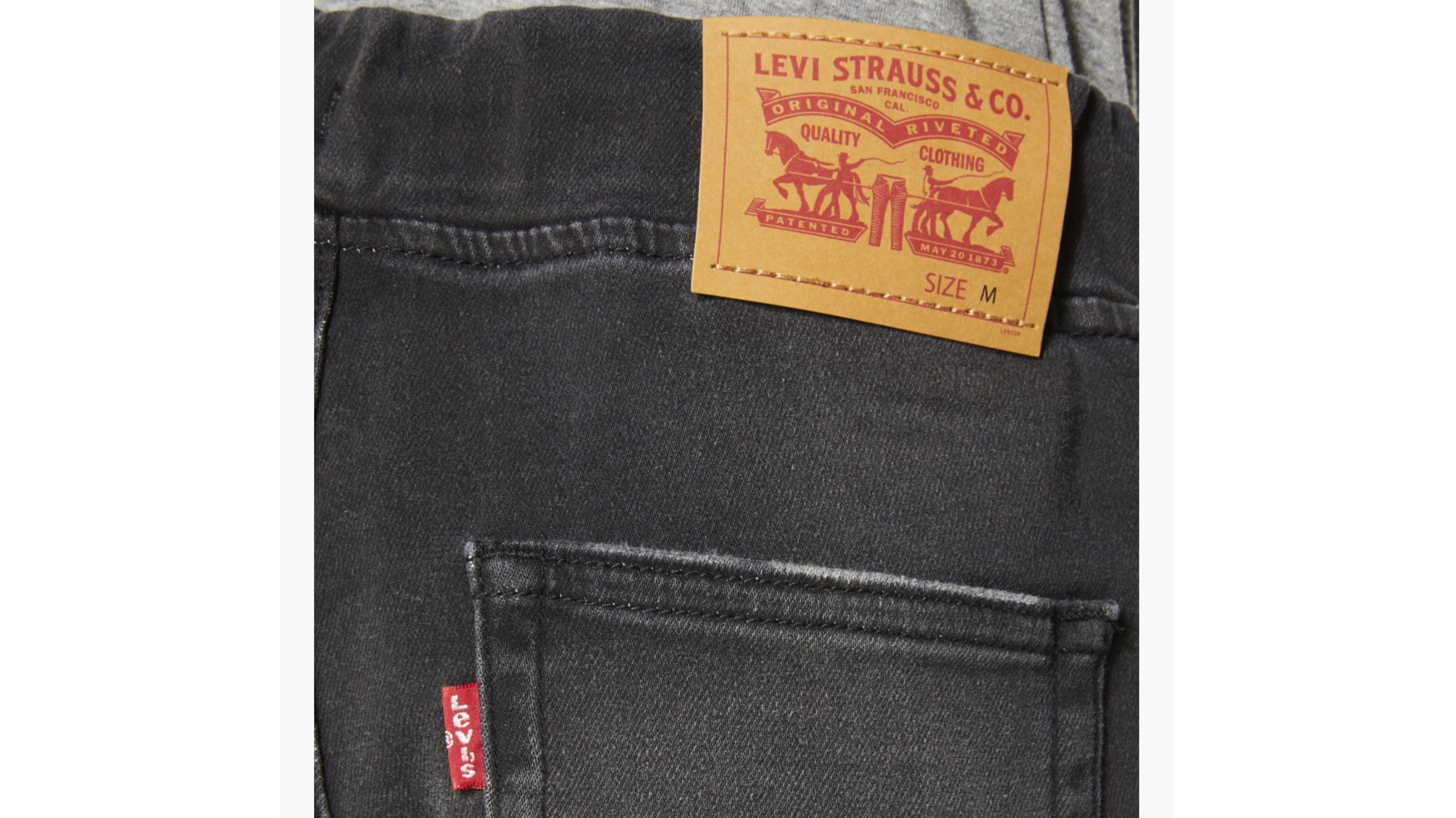 Skinny Fit Pull On Shorts Big Boys S-XL 6