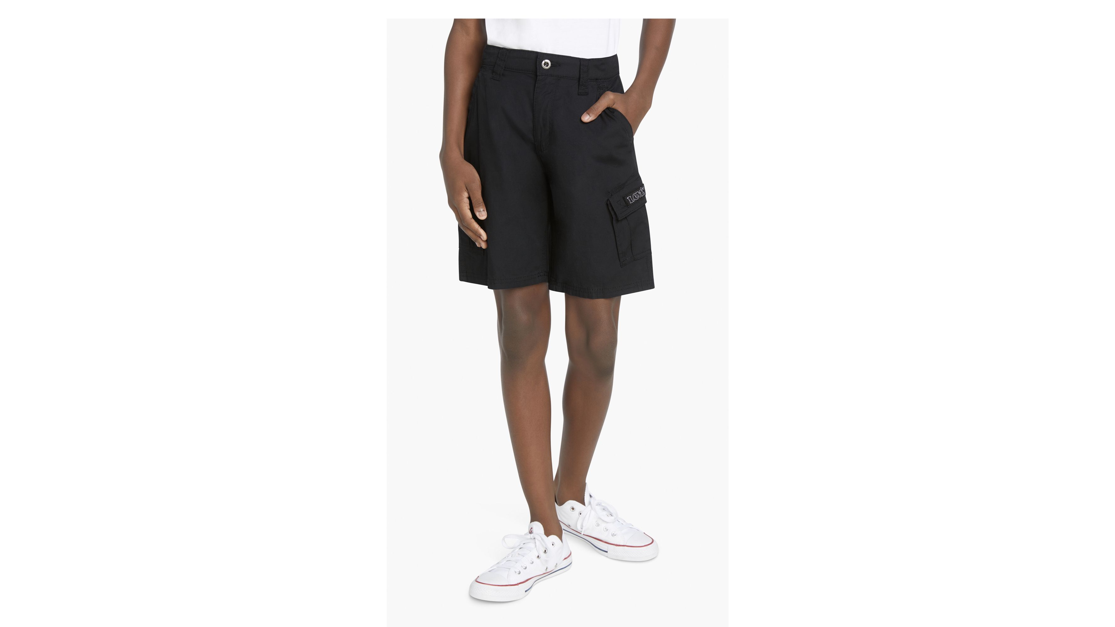 S.F.C WIDE CARGO SHORTS Lサイズ BLACK Wide Cut Cargo Shorts – SPITGAN Emporium