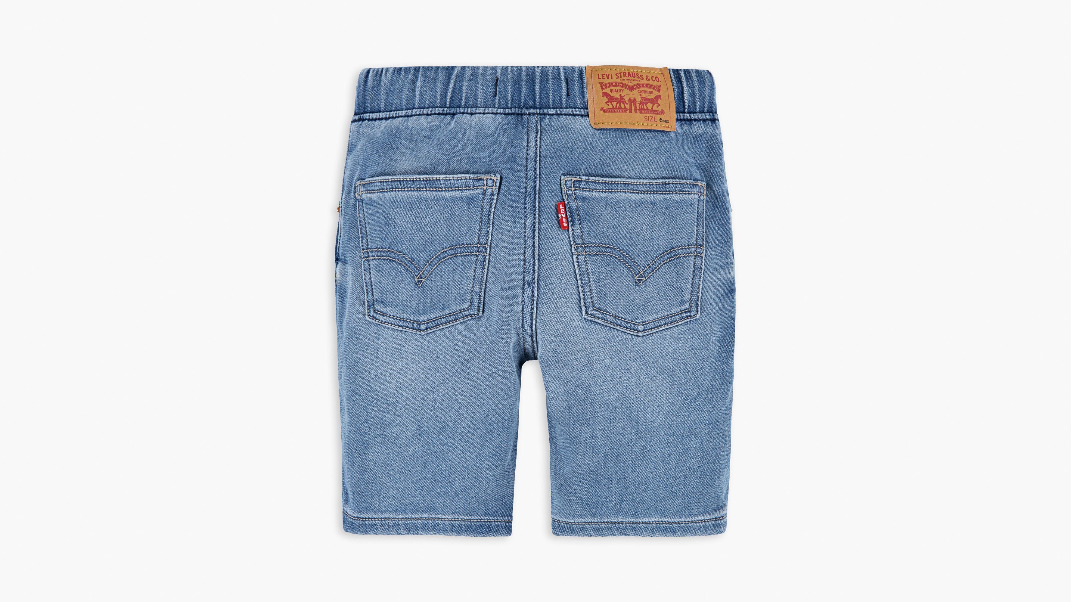 Skinny Fit Pull On Shorts Big Boys S-XL 8