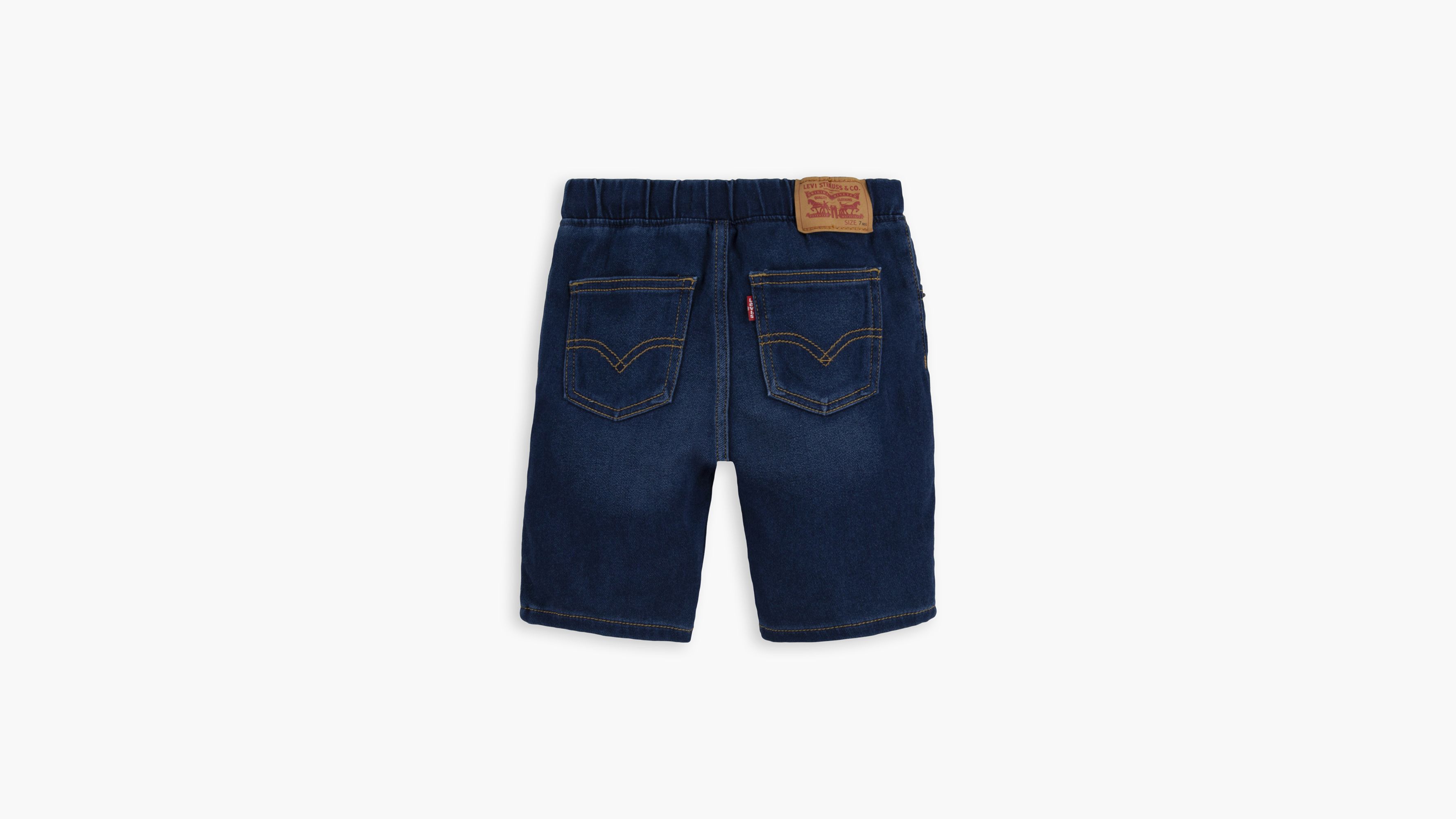 Skinny Fit Pull On Shorts Little Boys 4-7X 2