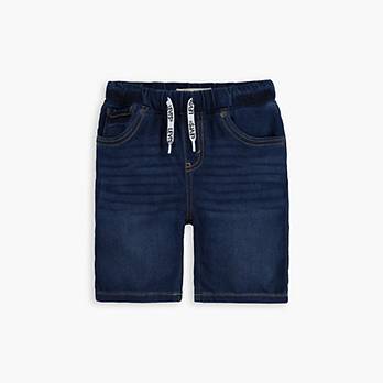 Skinny Fit Pull On Shorts Little Boys 4-7X 1