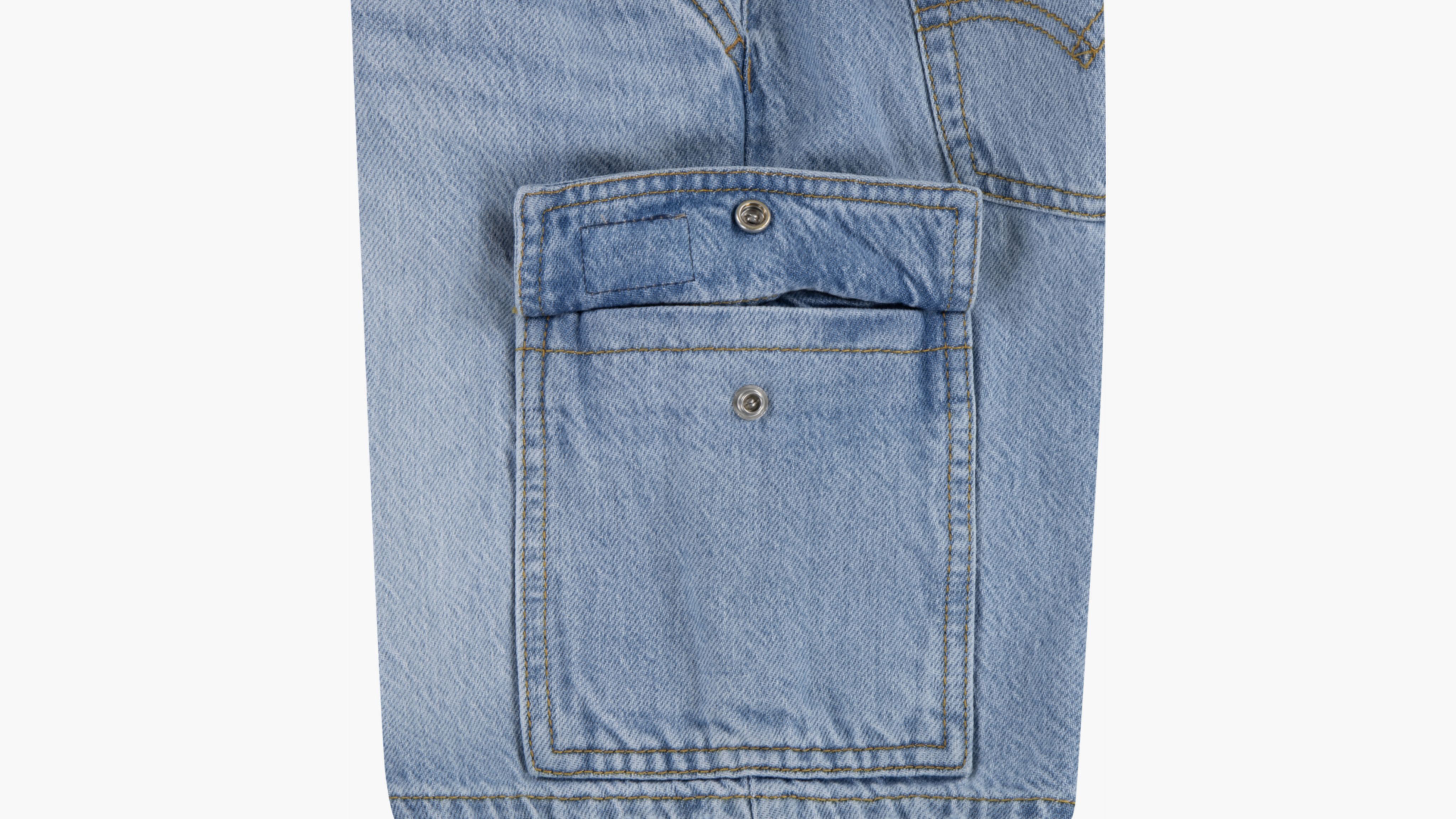 Levi's Denim Cargo Shorts Toddler Boys 2t-4t 4t In From Scratch No Destruction