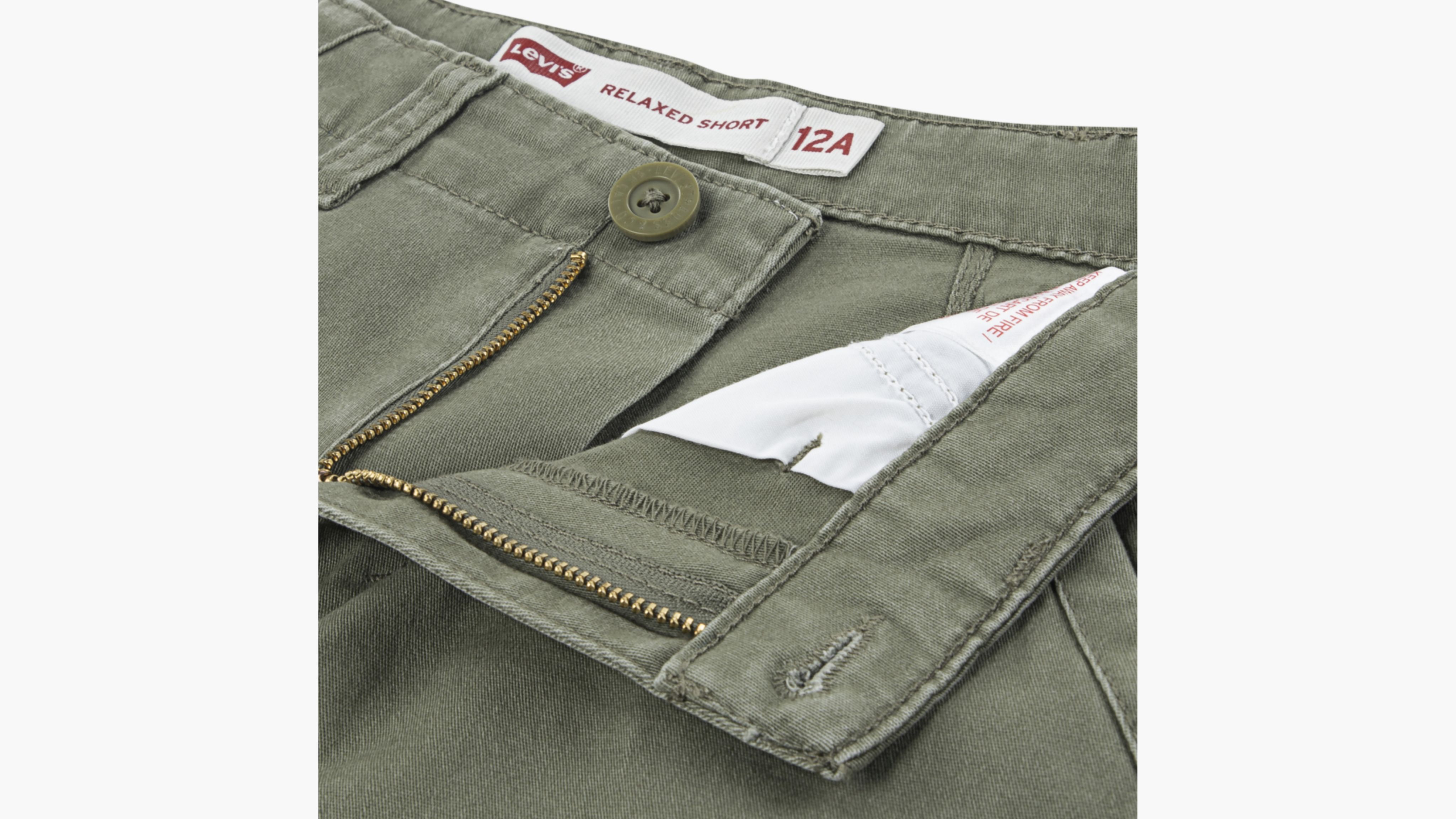 Levi's Traditional Cargo Shorts Little Boys 4-7x 4 In Green
