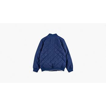 Big Boys S-xl Quilted Bomber Jacket - Blue