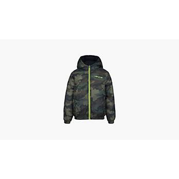Louis Vuitton Cropped Graphic Puffer Jacket