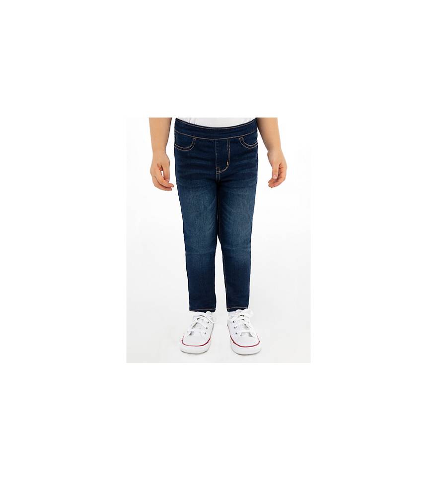 Girls' Straight Fit Pants - Cat & Jack™ Blue 8 Plus