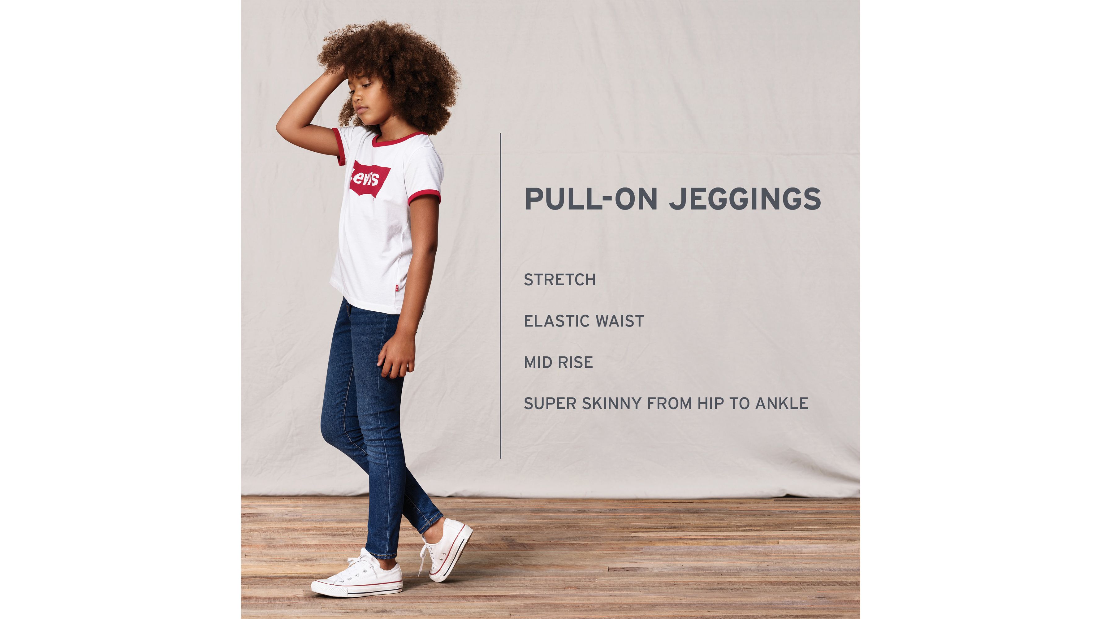 Levi's Pull On Jeggings In Black