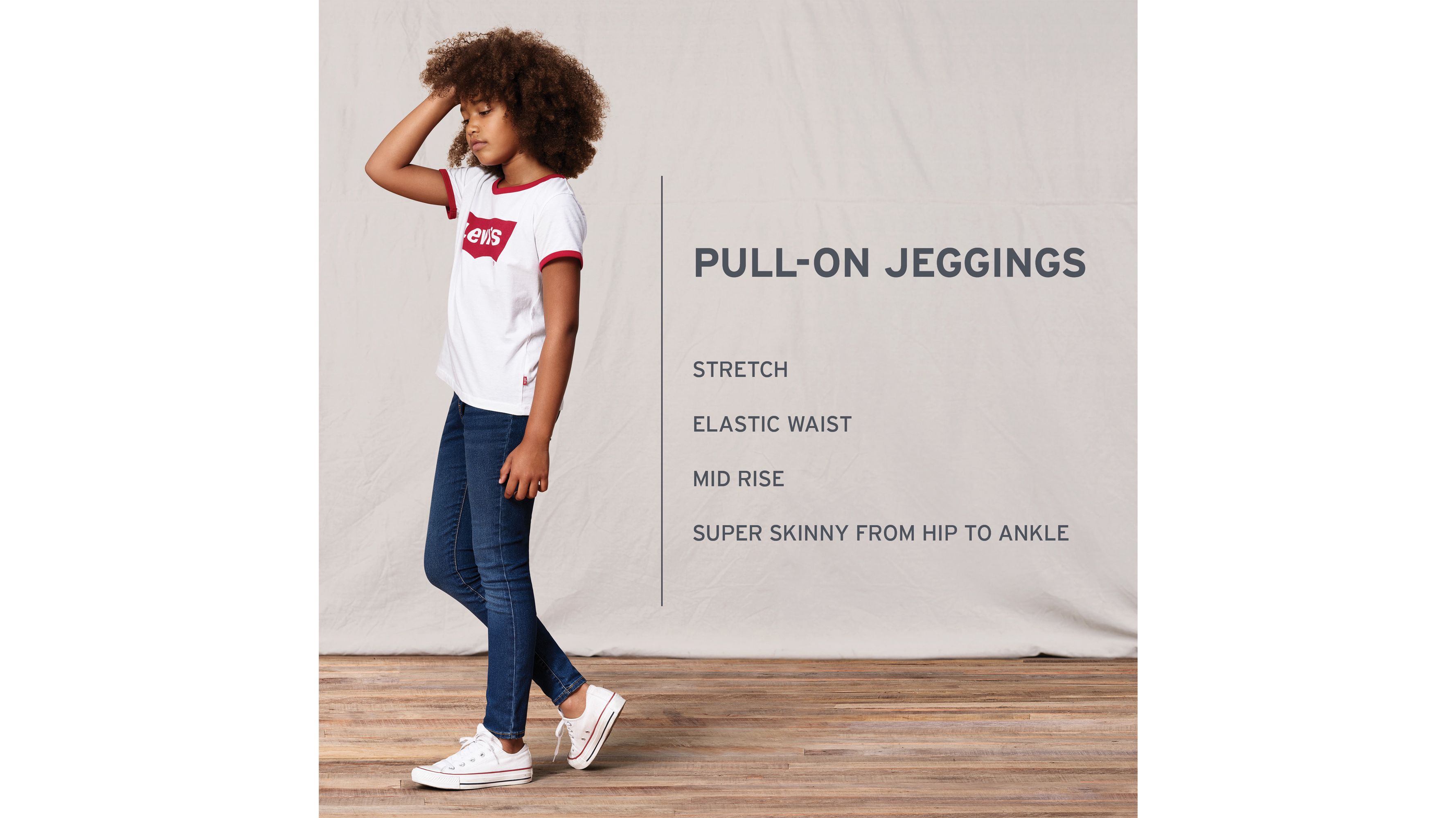 Levi's Pull On Jeggings Big Girls 7-16 8 In Sweetwater