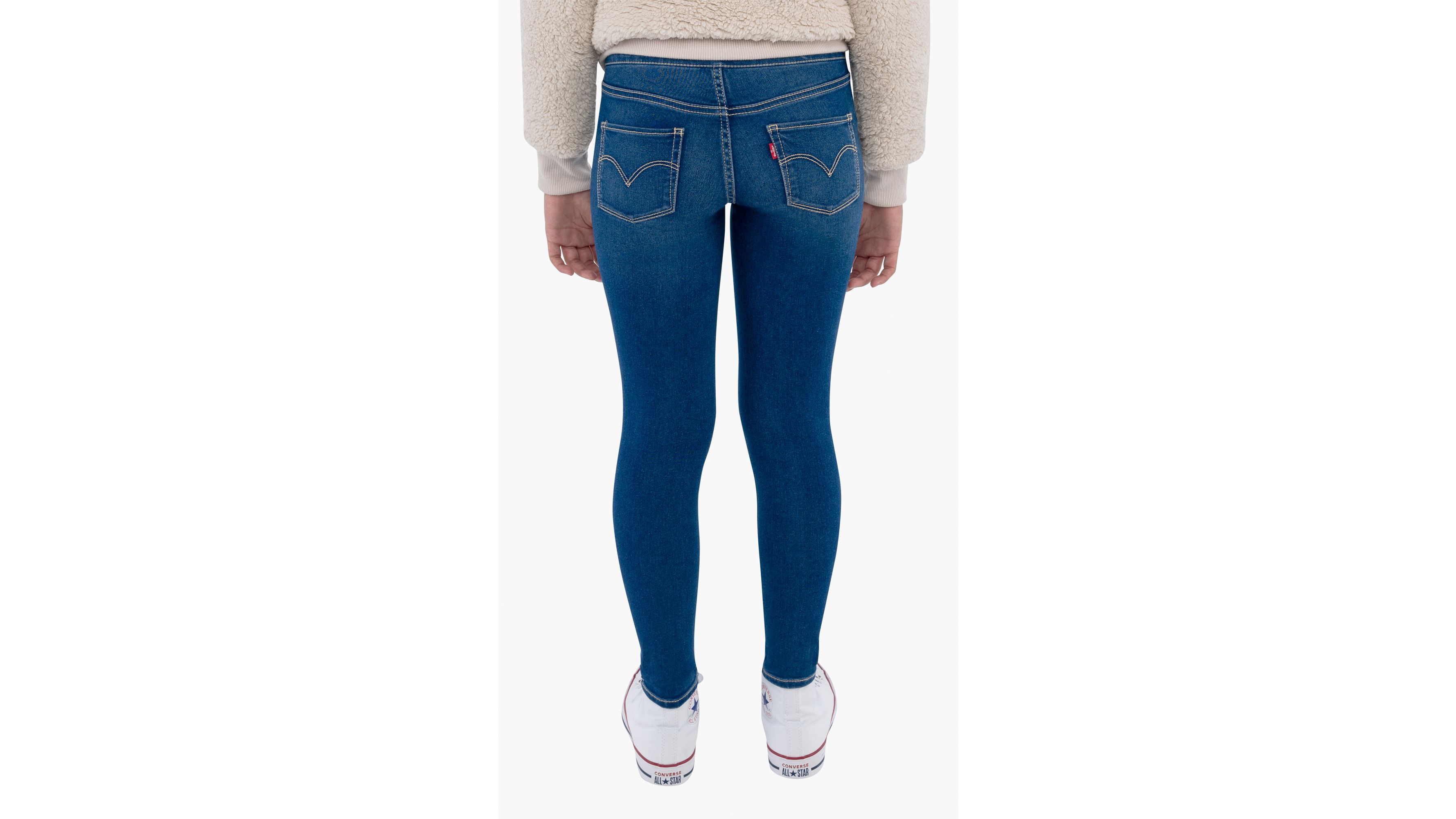 Pull On Jeggings Big Girls 7 16 Medium Wash Levi s US