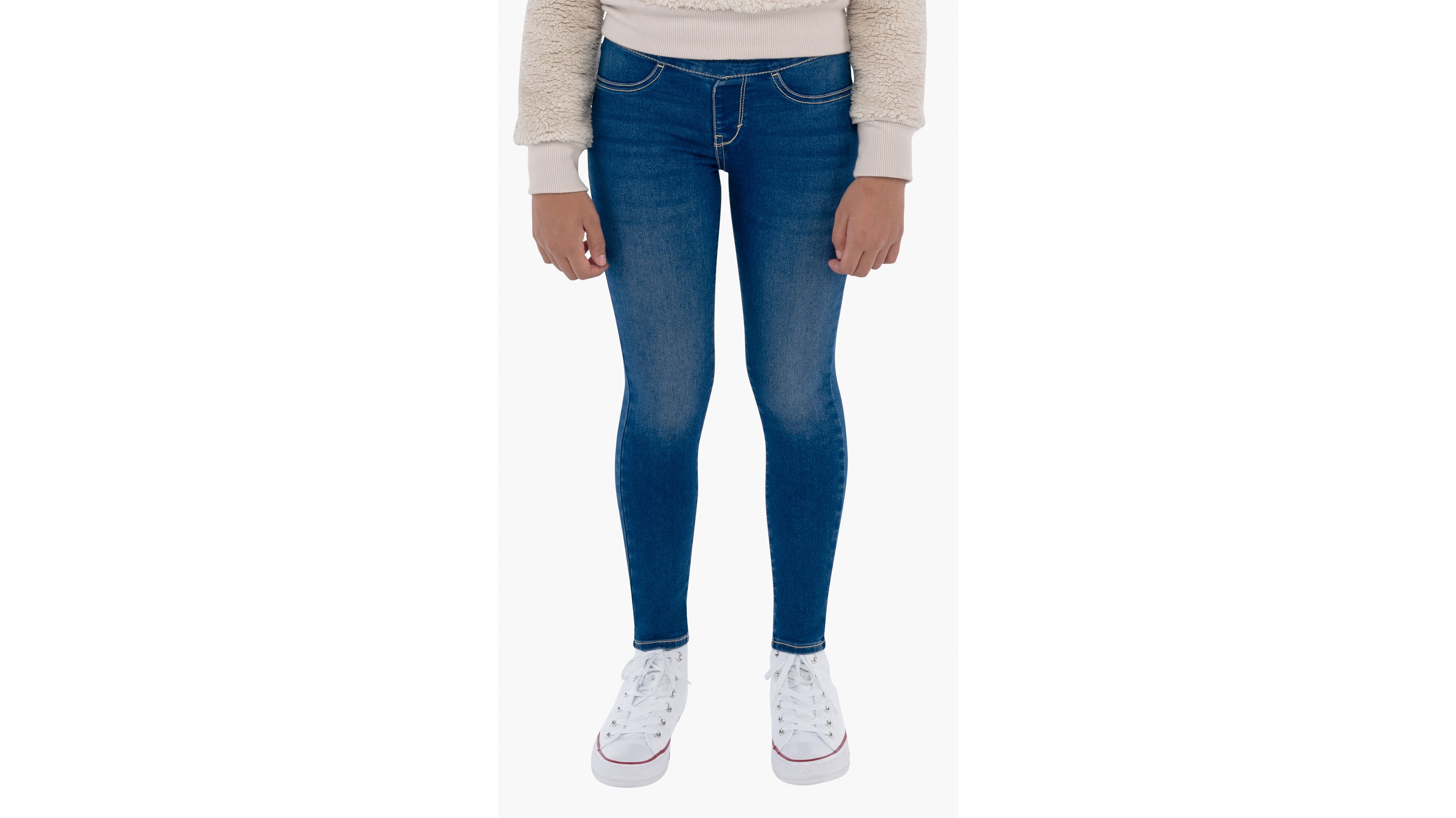 Pull On Jeggings Big Girls 7-16 - Medium Wash