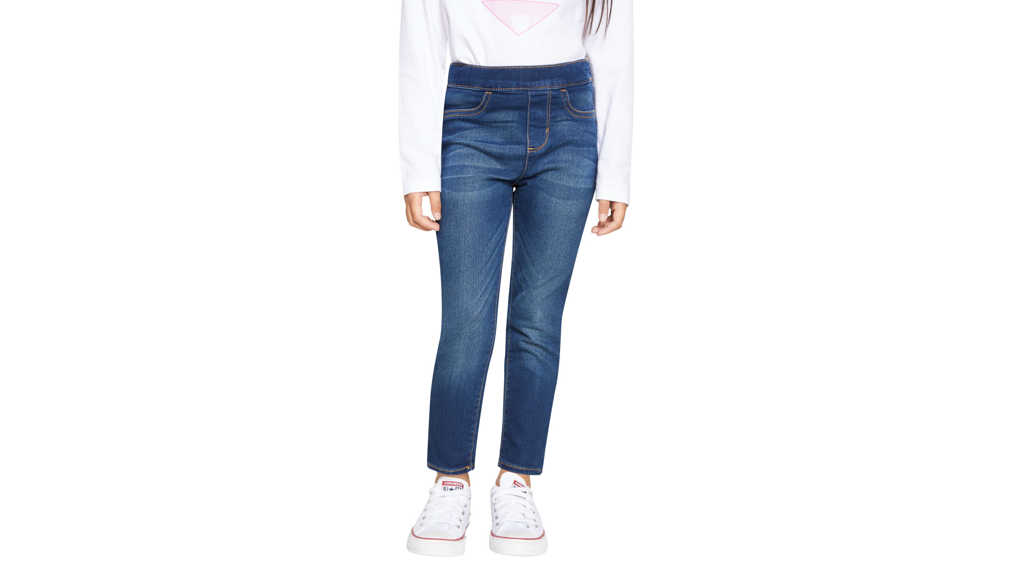 Levi's Pull On Jeggings Little Girls 4-6x 4 In Mandolin