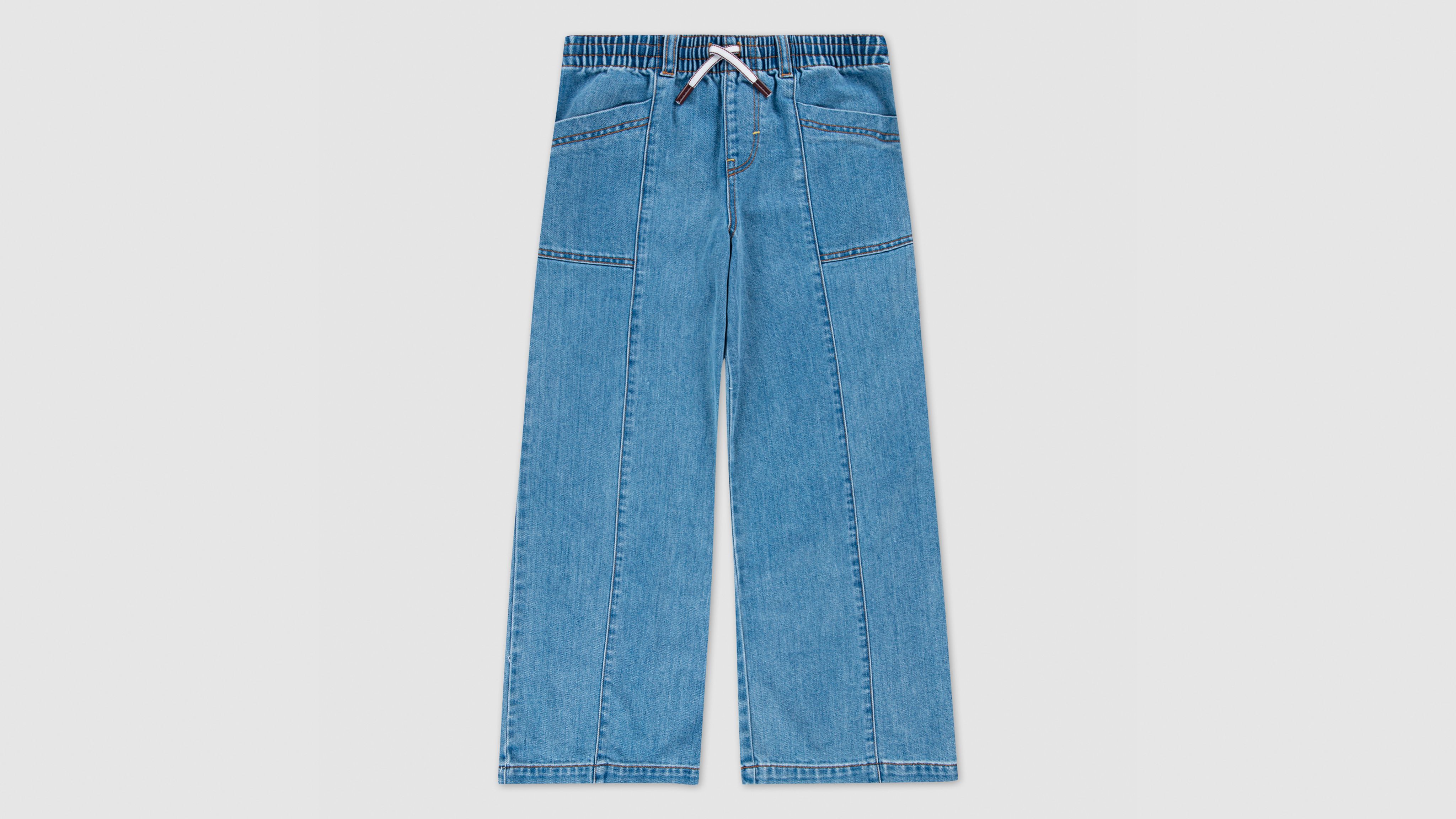 Pull-on '94 Baggy Wide Leg Big Girls S-xl - Medium Wash