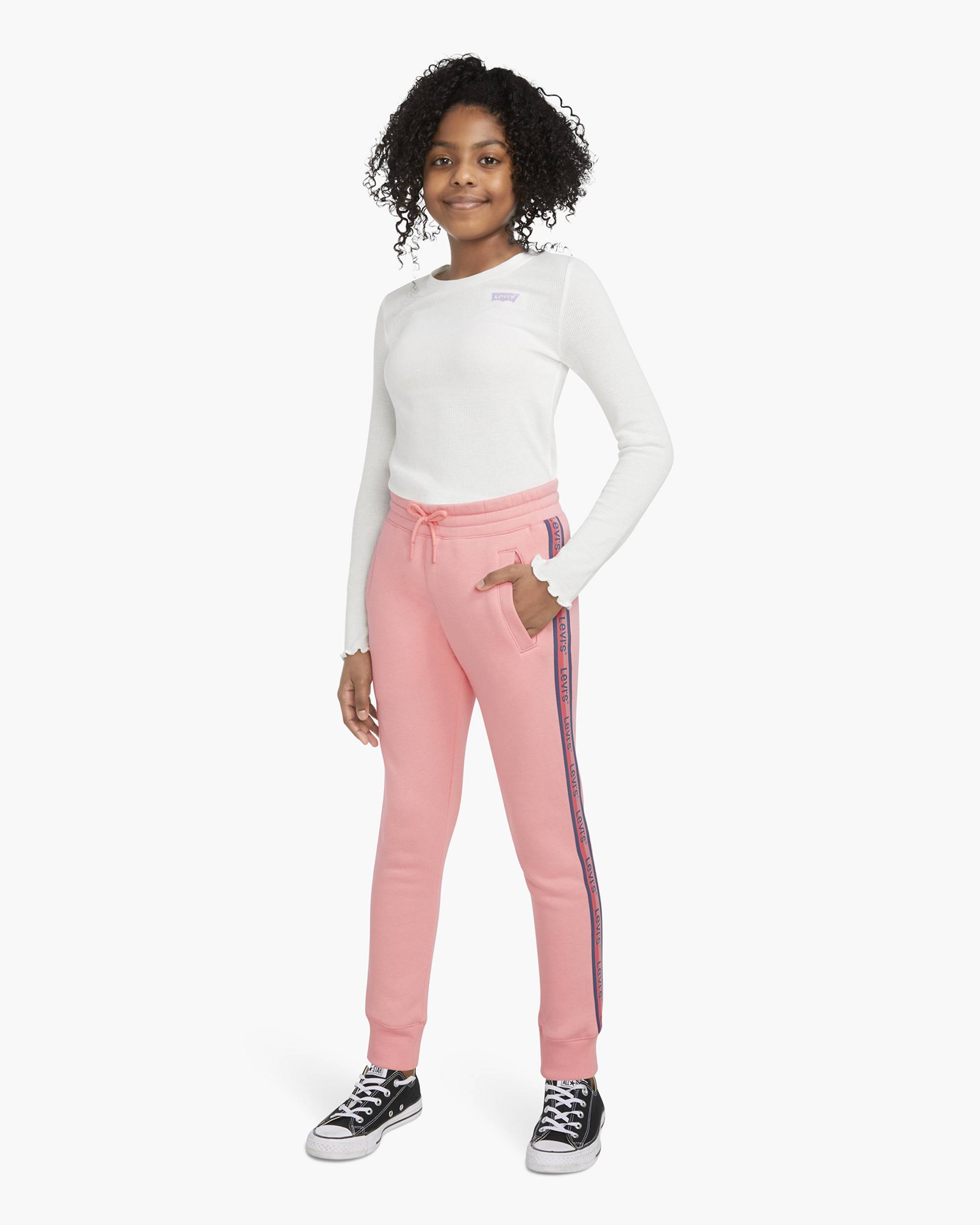 Levi's® Logo Joggers Big Girls 7-16 - Pink | Levi's® US Levi's® Logo Joggers Big Girls 7-16 - Pink | Levi's® US