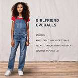 Toddler Girls 2T-4T Girlfriend Overalls 5