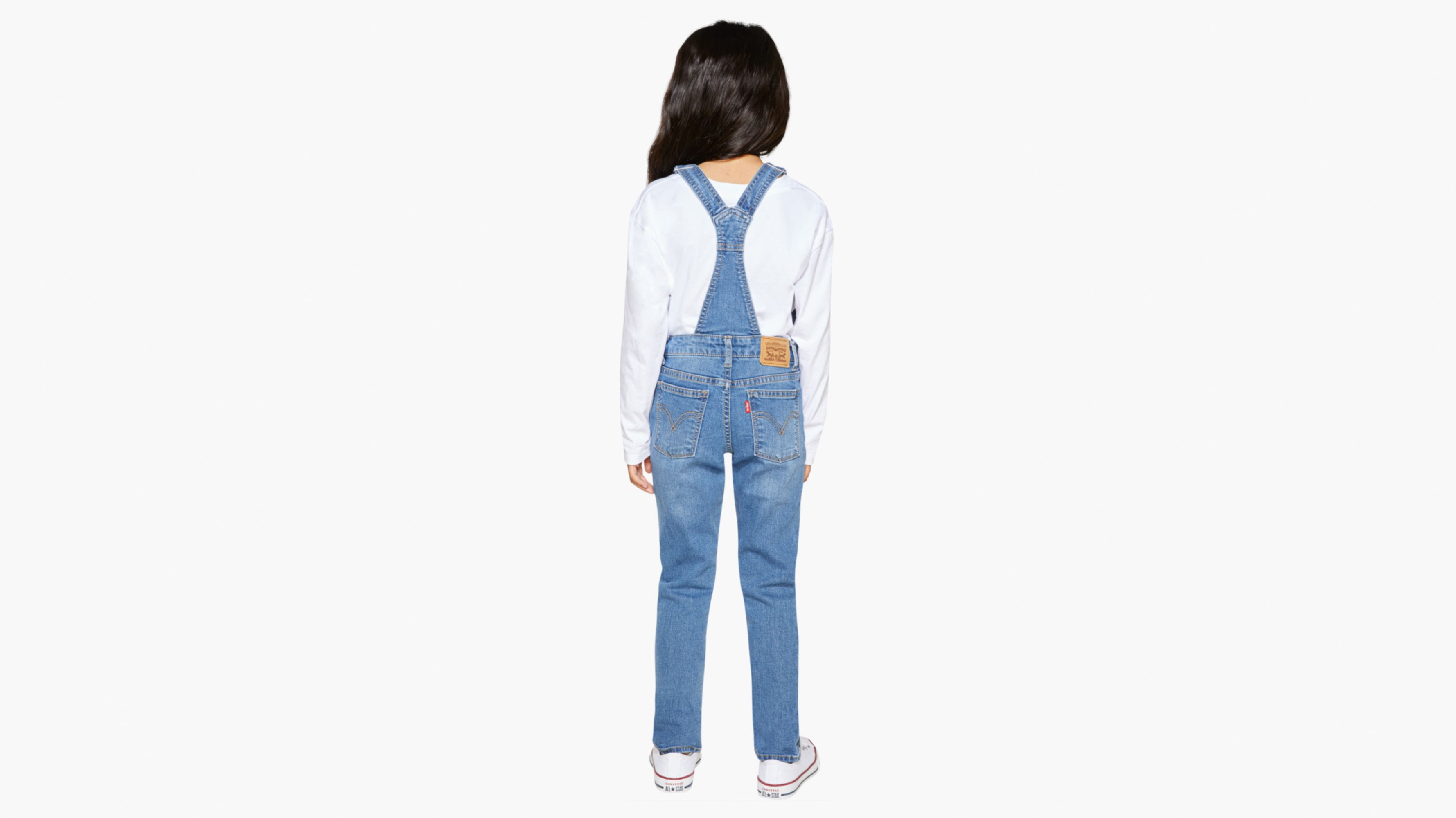 Girlfriend Little Girls Overalls 4-6x - Medium Wash | Levi's® US