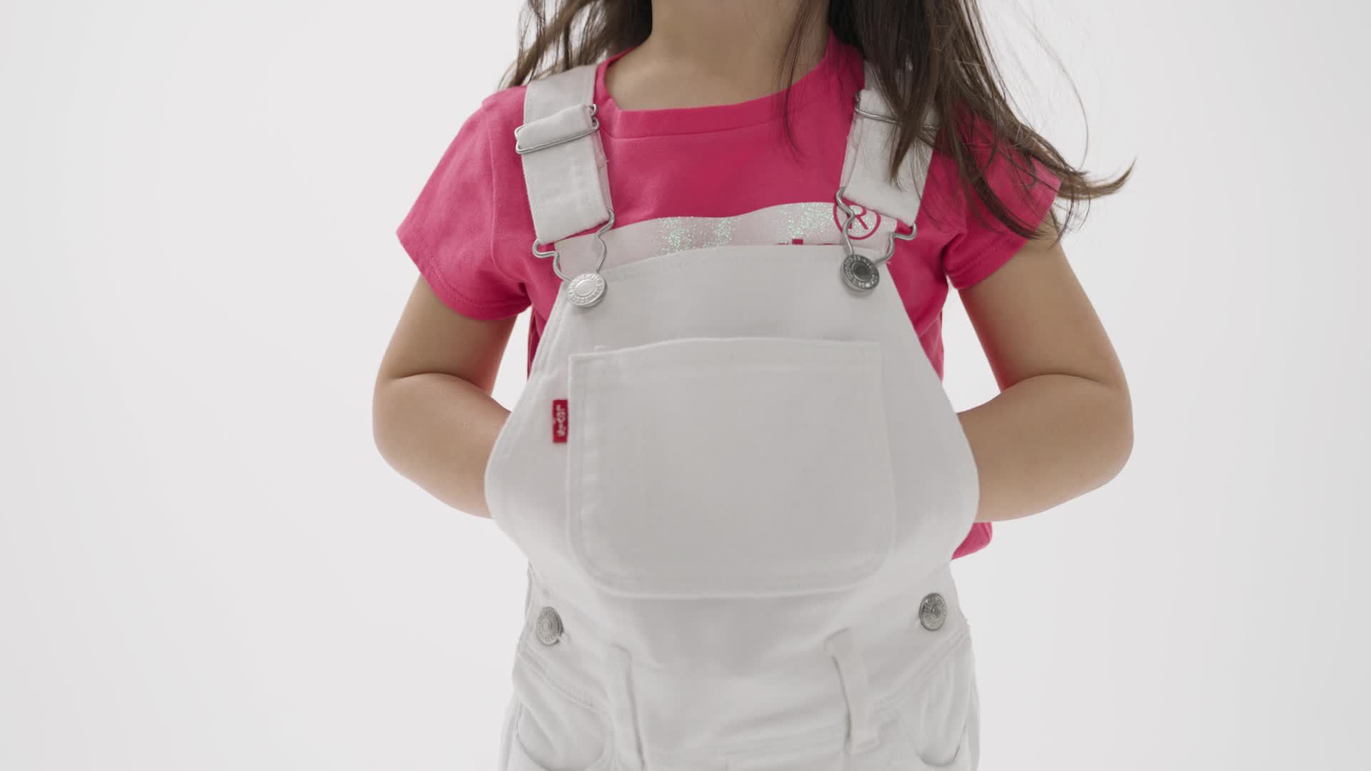 Denim Shortalls Toddler Girls 2T-4T 1