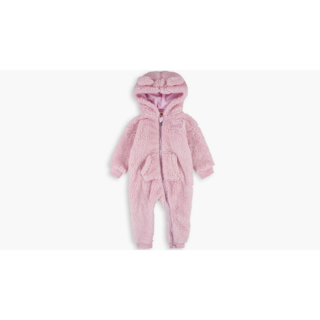 Levi's Sherpa Bear Coveralls Baby 12-24m In Pink