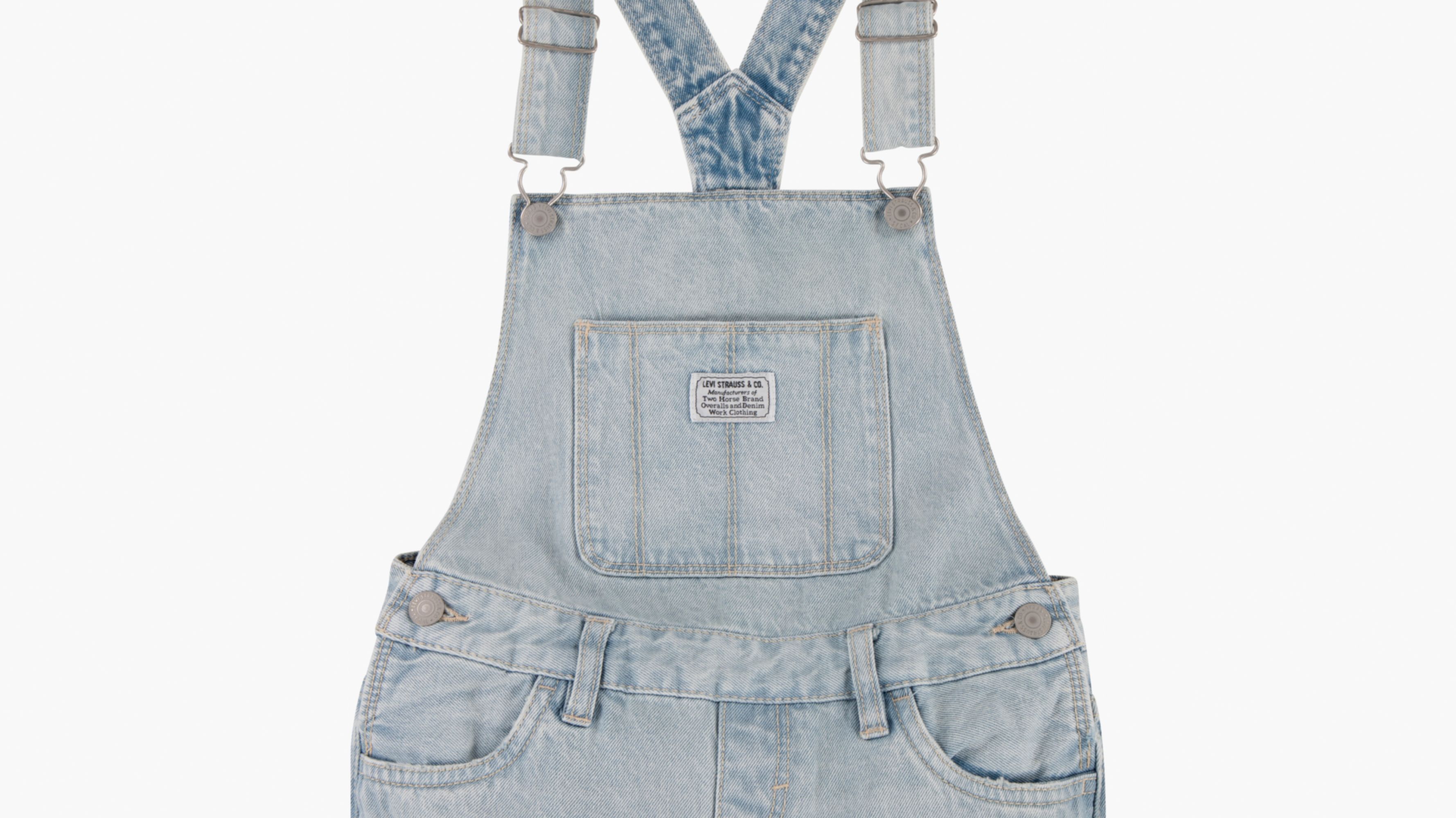 Denim Midi Shortalls Big Girls 7-16 - Light Wash | Levi's® US