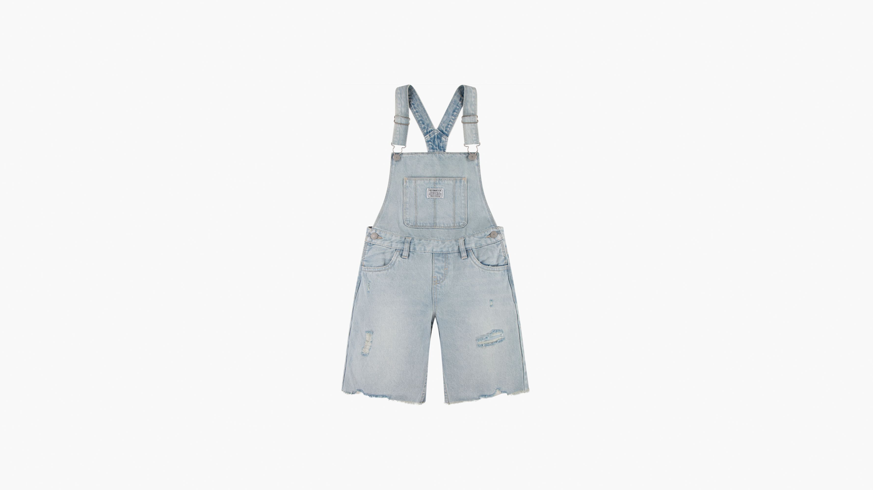 Denim Midi Shortalls Big Girls 7-16 - Light Wash | Levi's® US