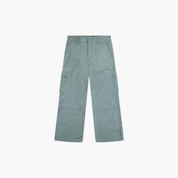 Baggy Light Weight Cargo Pants Big Girls 7-16 - Blue Baggy Light Weight Cargo Pants Big Girls 7-16 - Blue