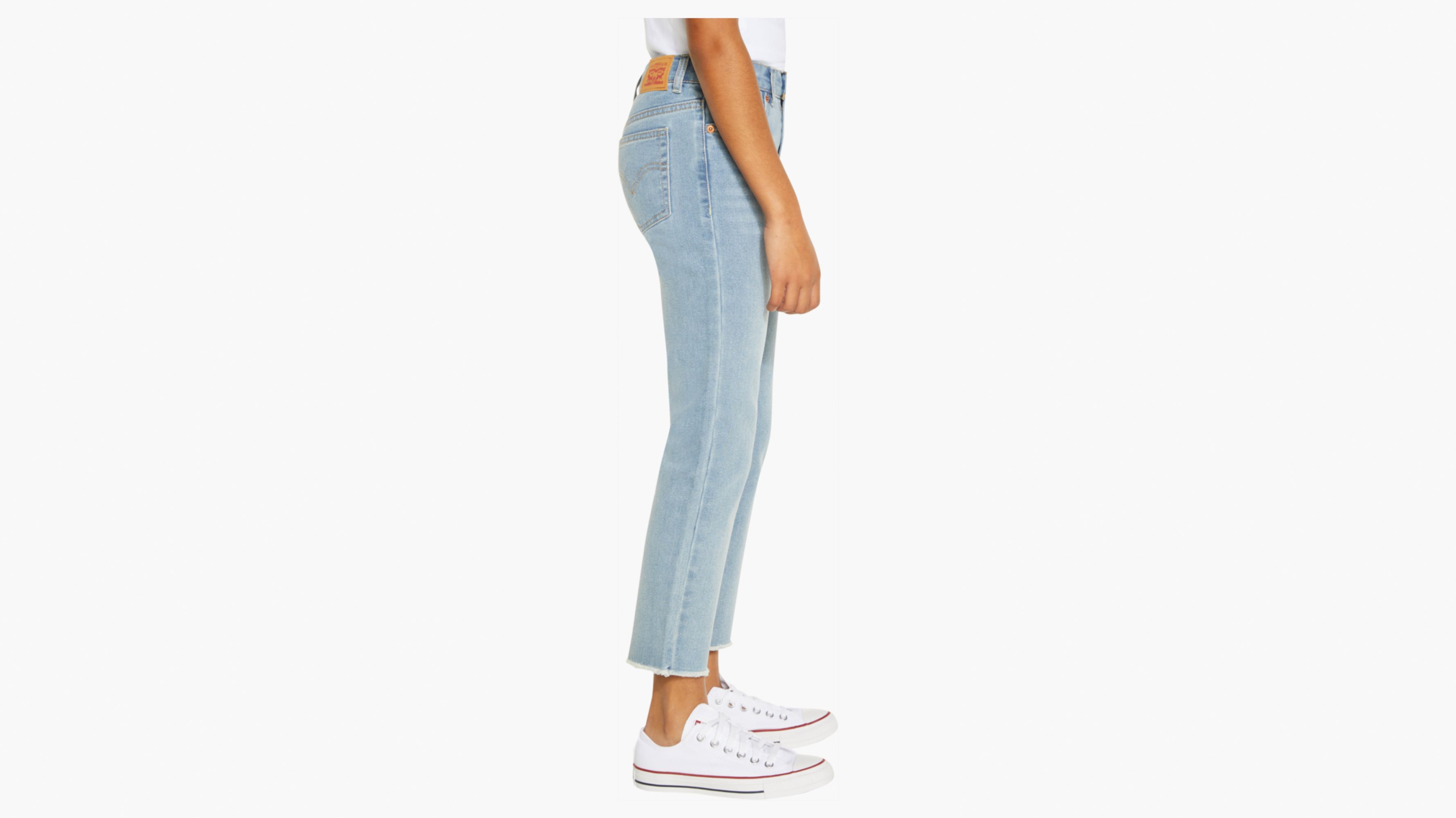 High Rise Ankle Straight Big Girls Jeans 7-16