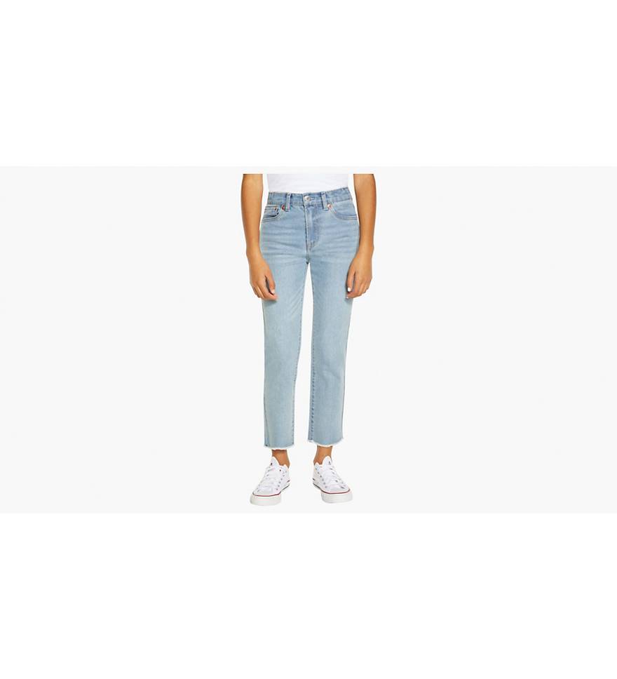 High Rise Ankle Straight Big Girls Jeans Light Wash | Levi's® US